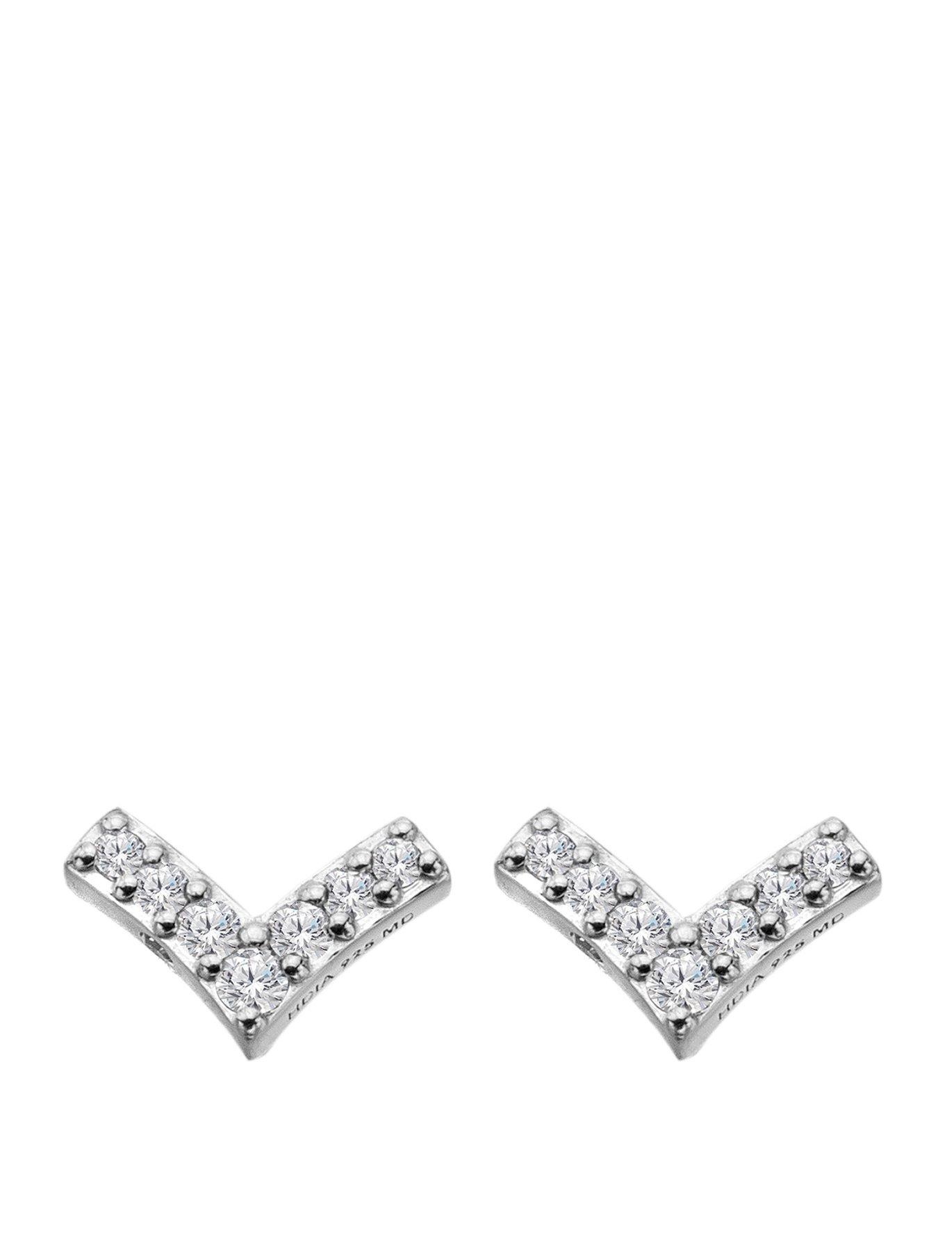 Hot Diamonds Fine V Earrings