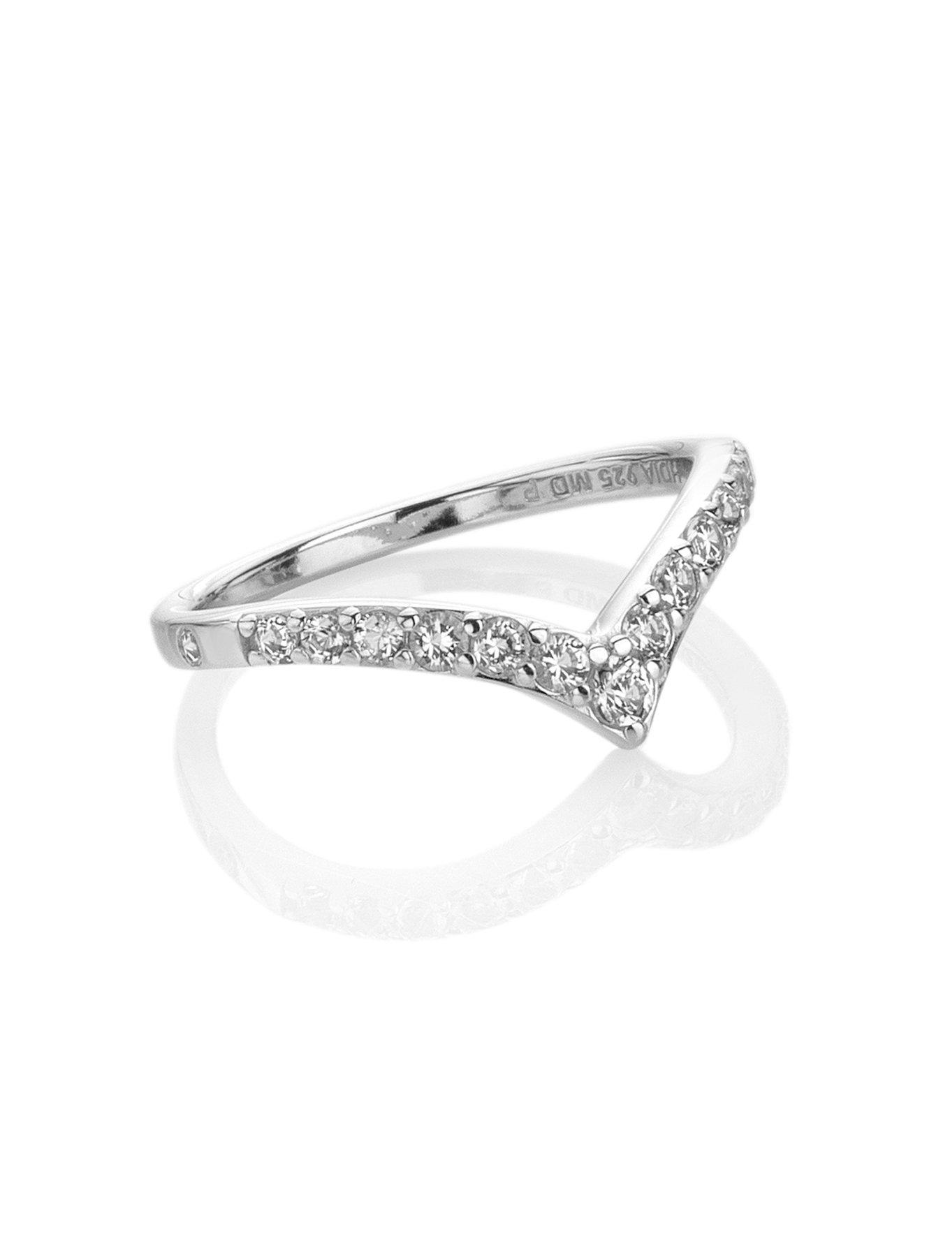 Image 2 of 4 of Hot Diamonds Fine V Ring
