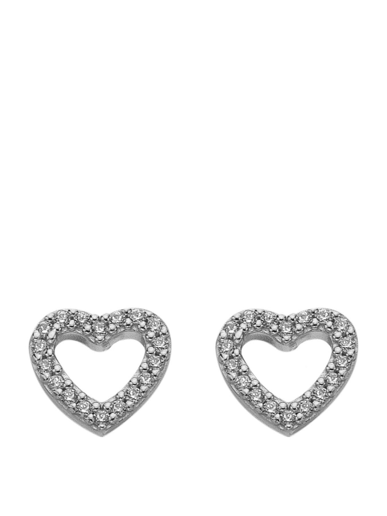 Silver Whisper Happy Birthday Earrings