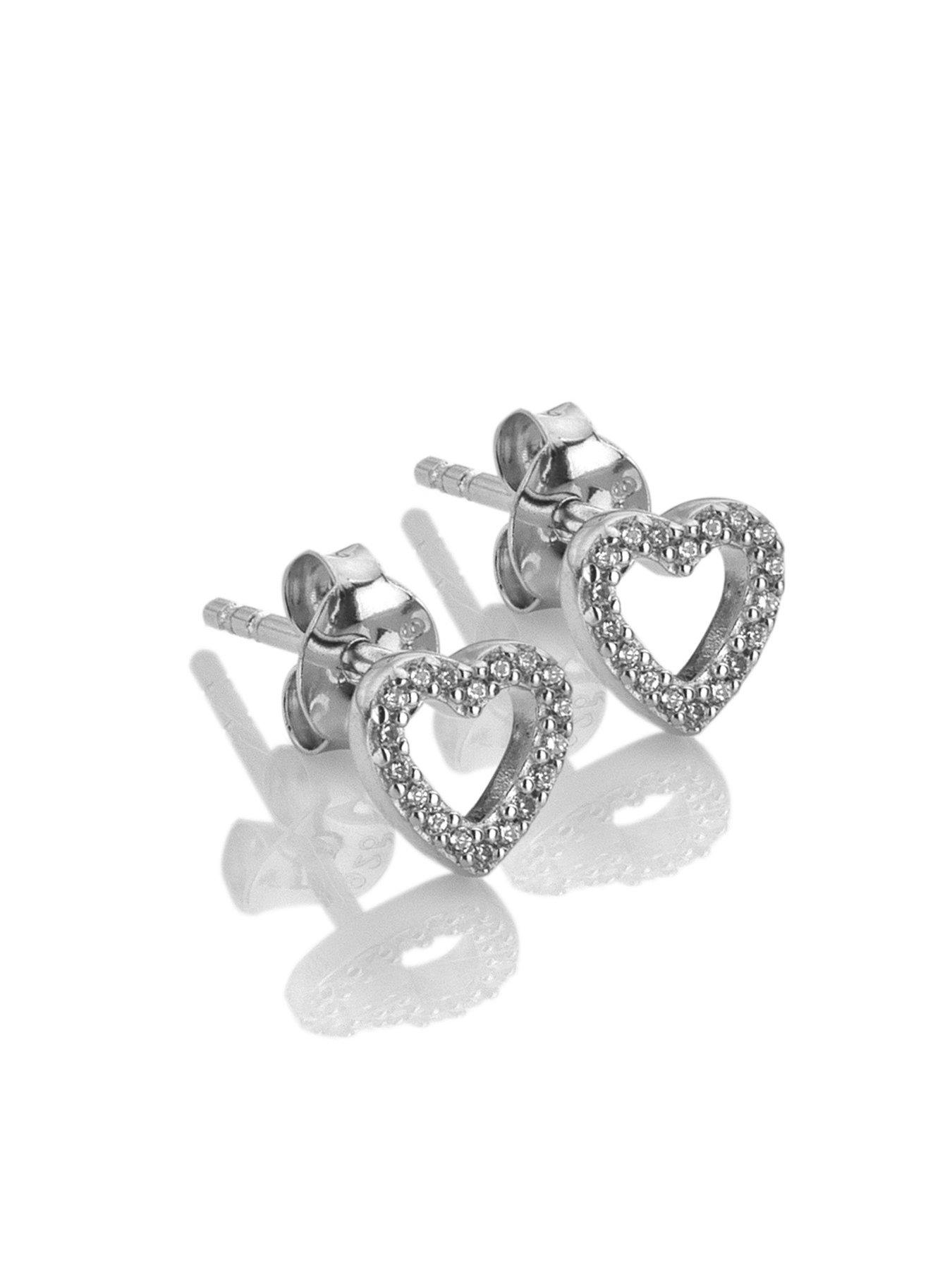 Image 2 of 3 of Silver Whisper Happy Birthday Earrings