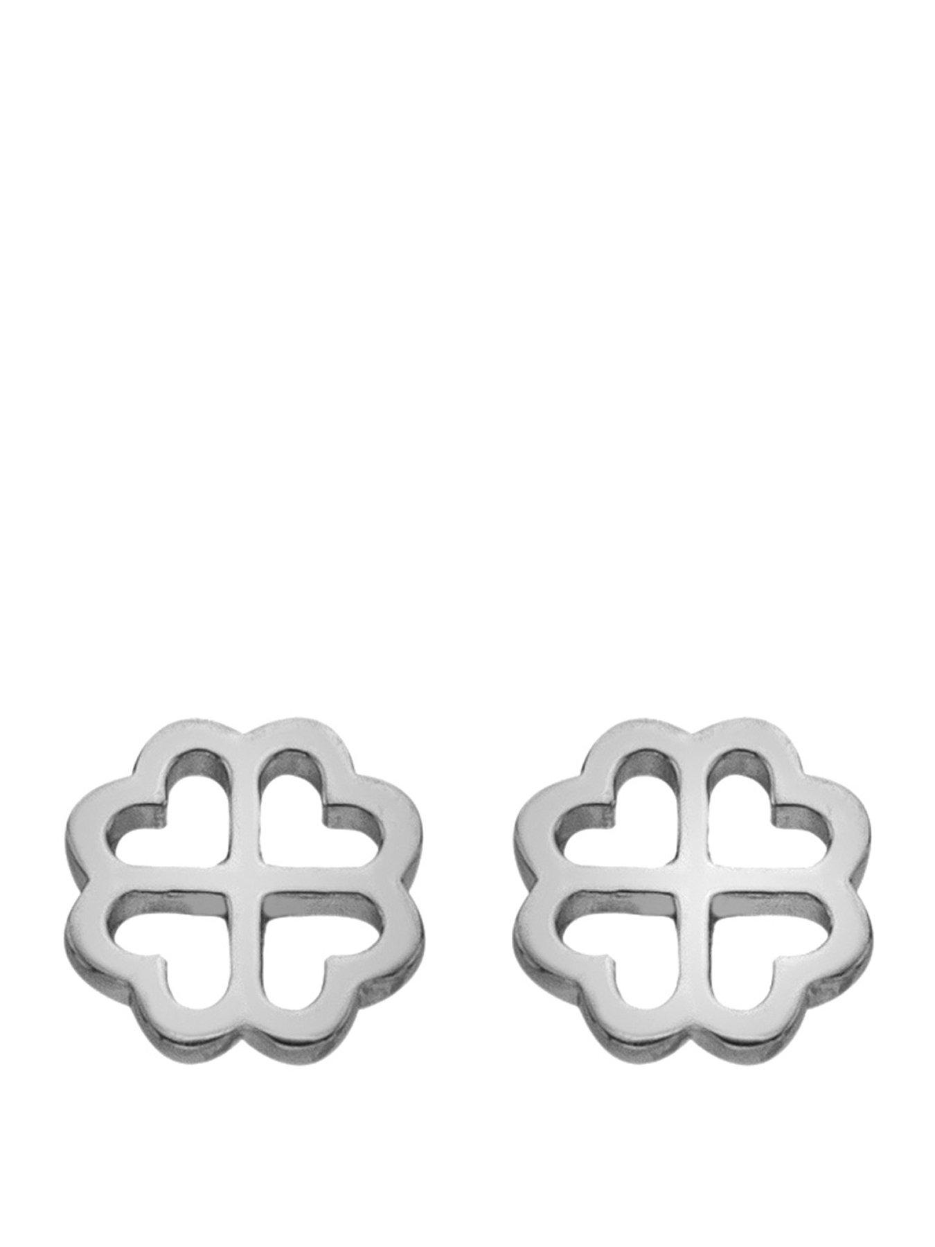 Silver Whisper Good Luck Earrings