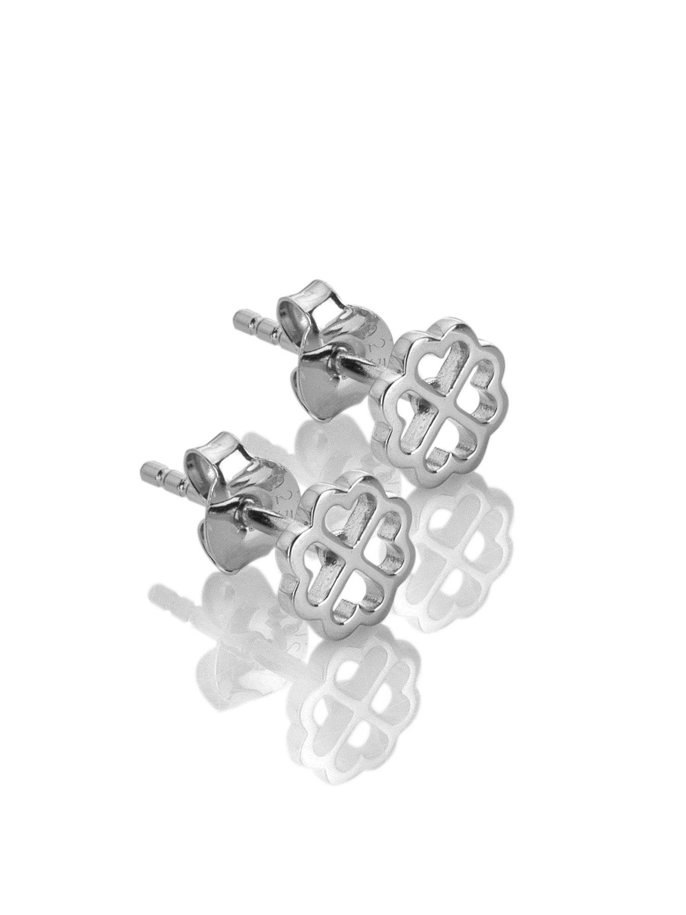 Image 2 of 3 of Silver Whisper Good Luck Earrings