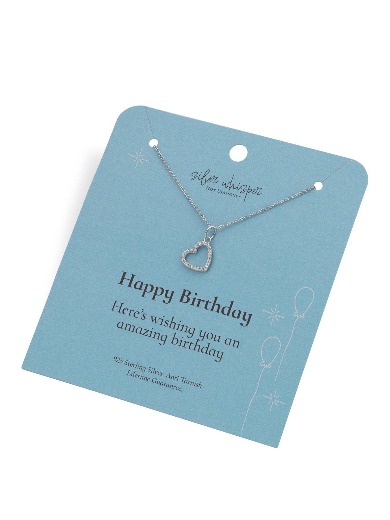 Silver Whisper Silver Whisper Happy Birthday Pendant