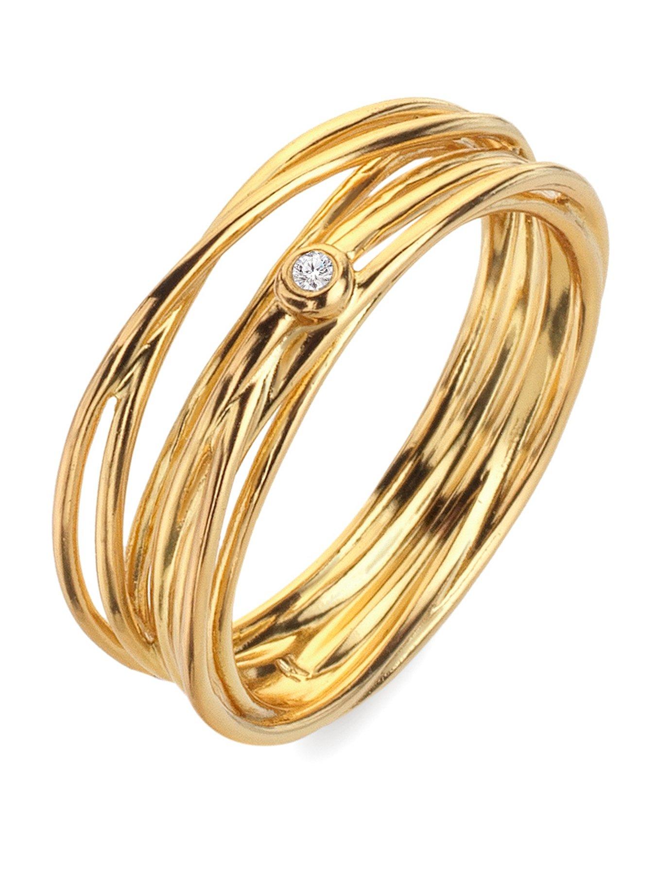 Hot Diamonds String Ring - YGP