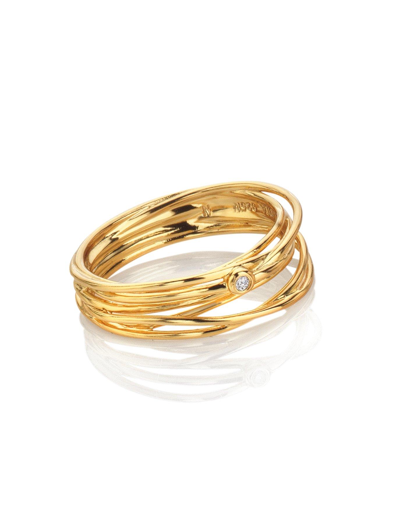 Image 2 of 3 of Hot Diamonds String Ring - YGP