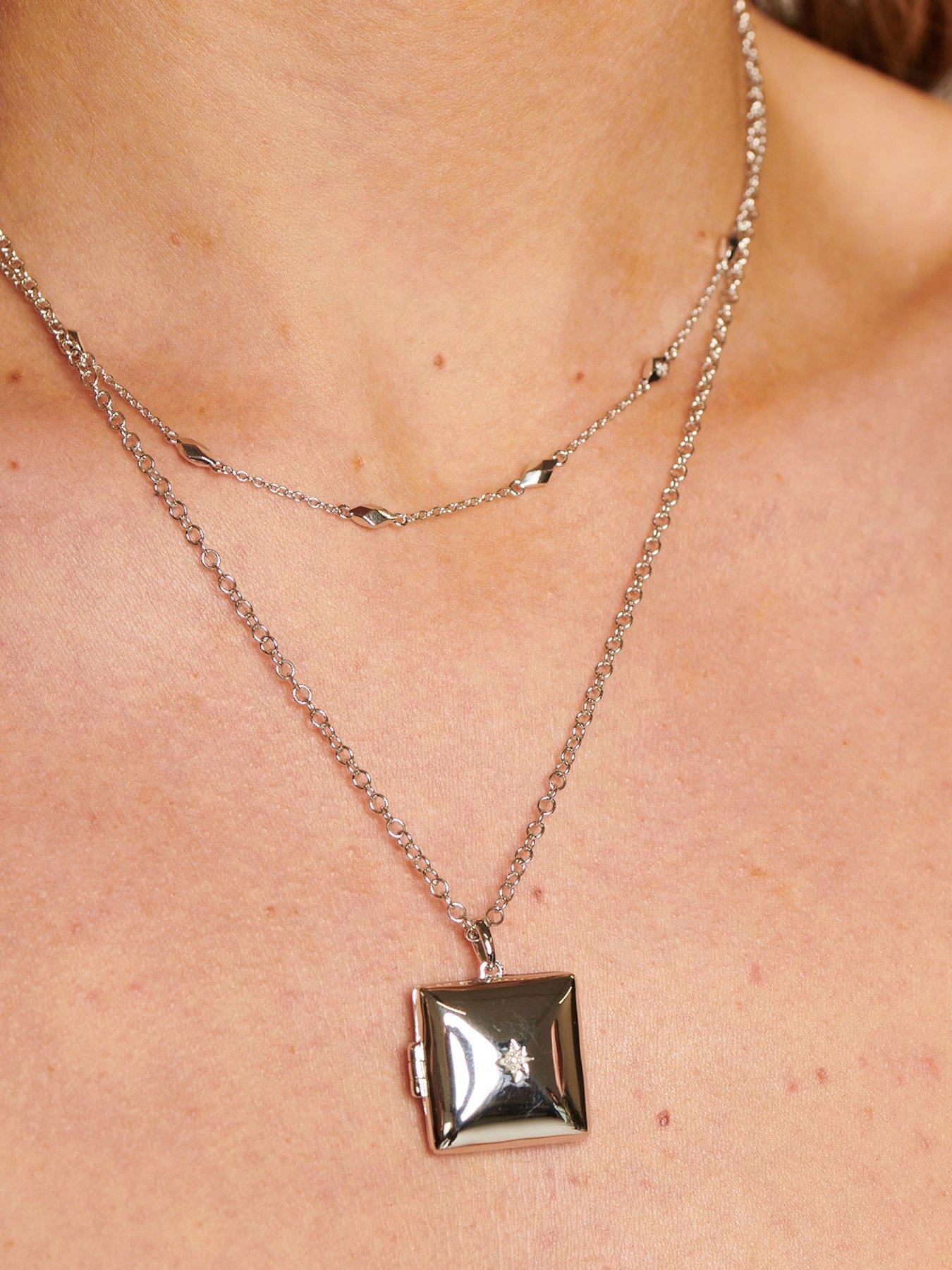 Image 3 of 4 of Hot Diamonds Diamond Pattern Necklace