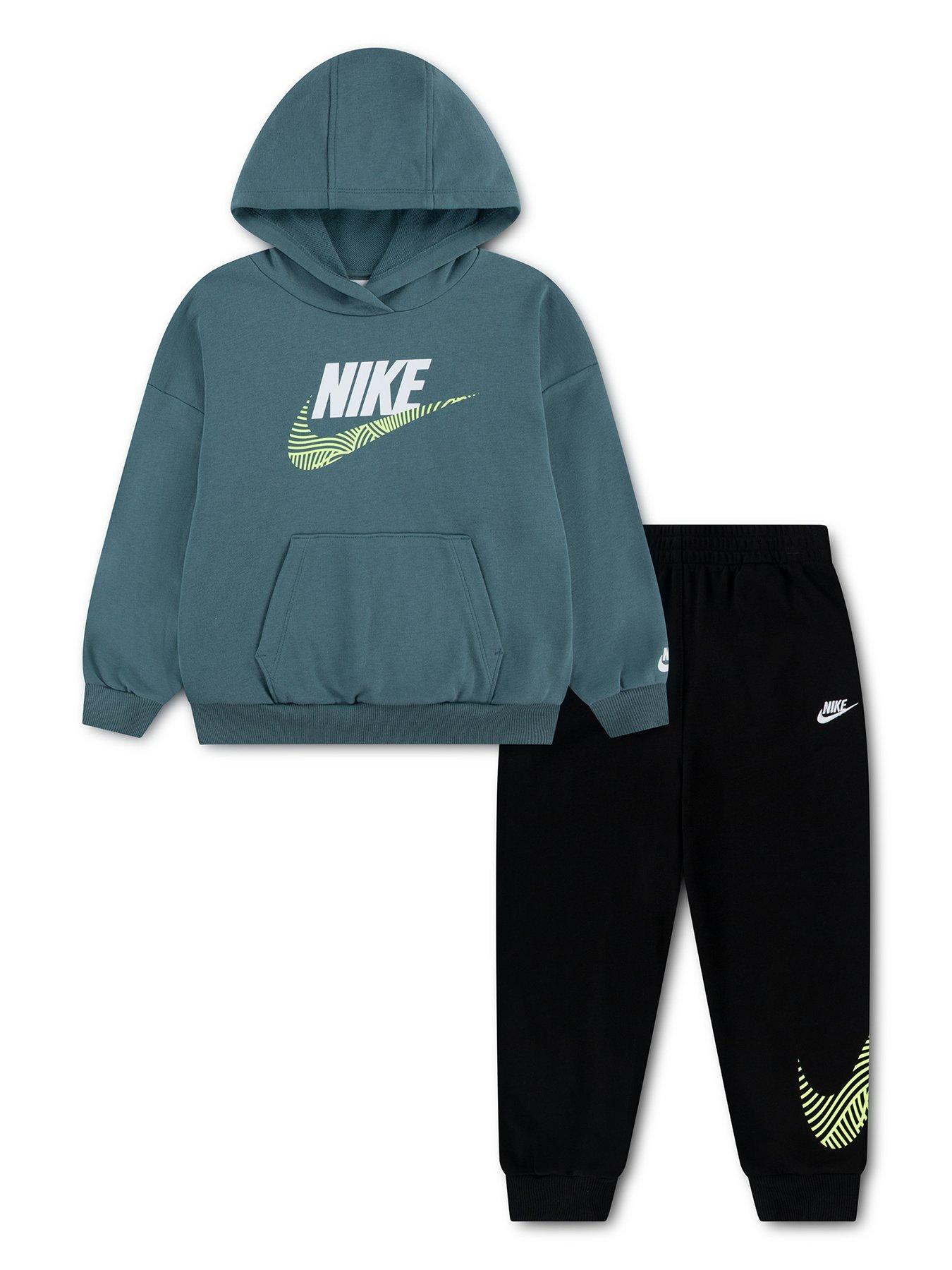 Image 1 of 5 of Nike Boys Oversize Tracksuit - Black
