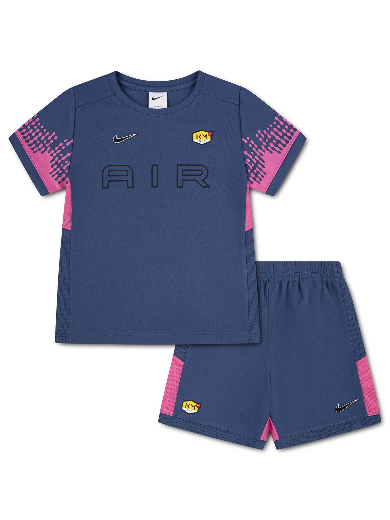 Image 1 of 5 of Nike Boys Kylian Mbapp&eacute; Ascd25 T-Shirt and Shorts Set - Navy