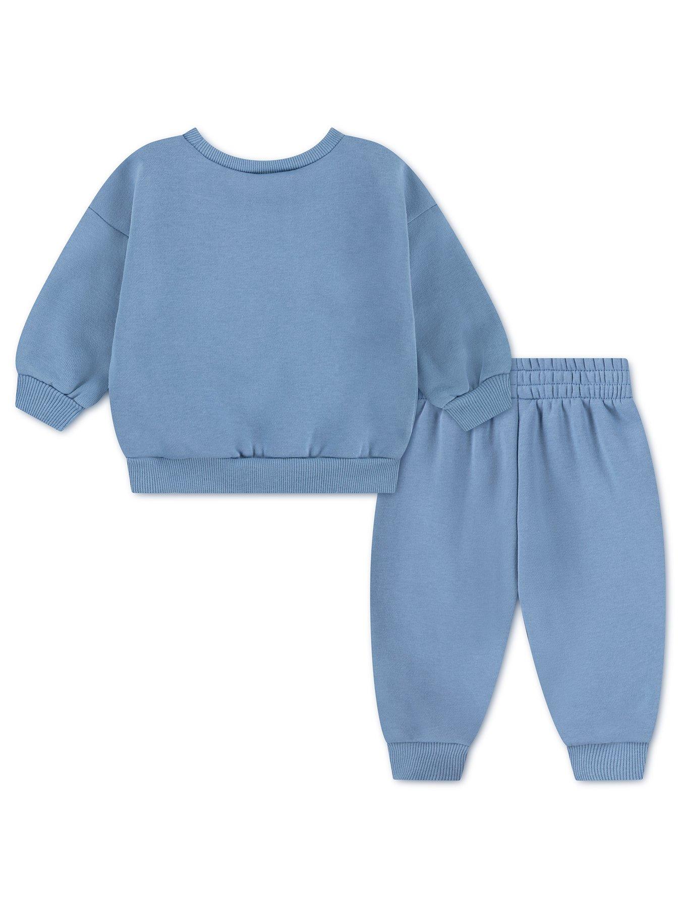 Image 2 of 3 of Nike Unisex Essential Fleece Crew Set - Blue