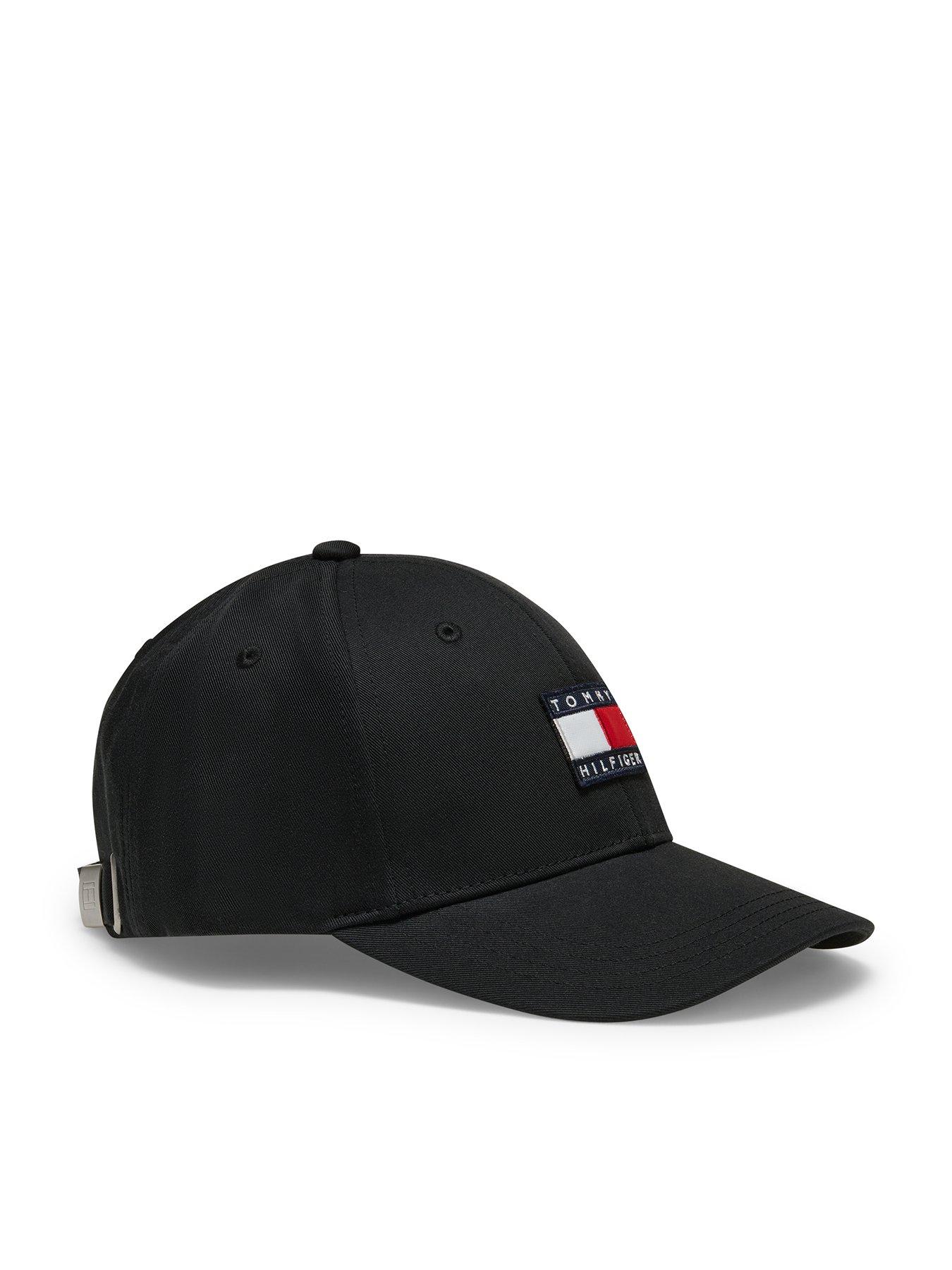 Tommy Hilfiger Kids' Flag Logo Six-Panel Baseball Cap - Black