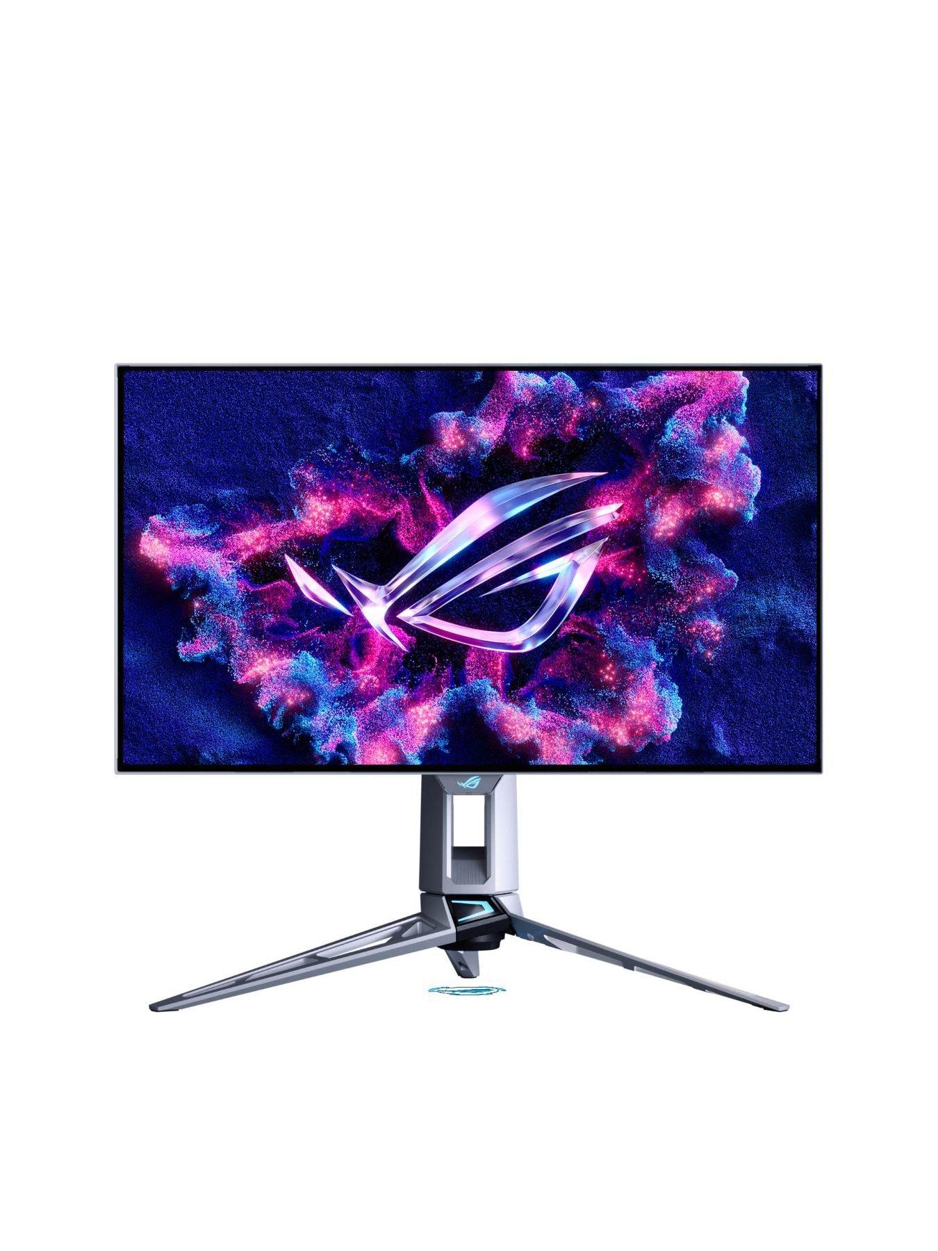 Image 2 of 7 of Asus ROG Swift PG27AQWP-W 26.5" OLED Gaming Monitor - Dual Mode QHD 540Hz/HD 720Hz - TrueBlack Glossy Tandem OLED