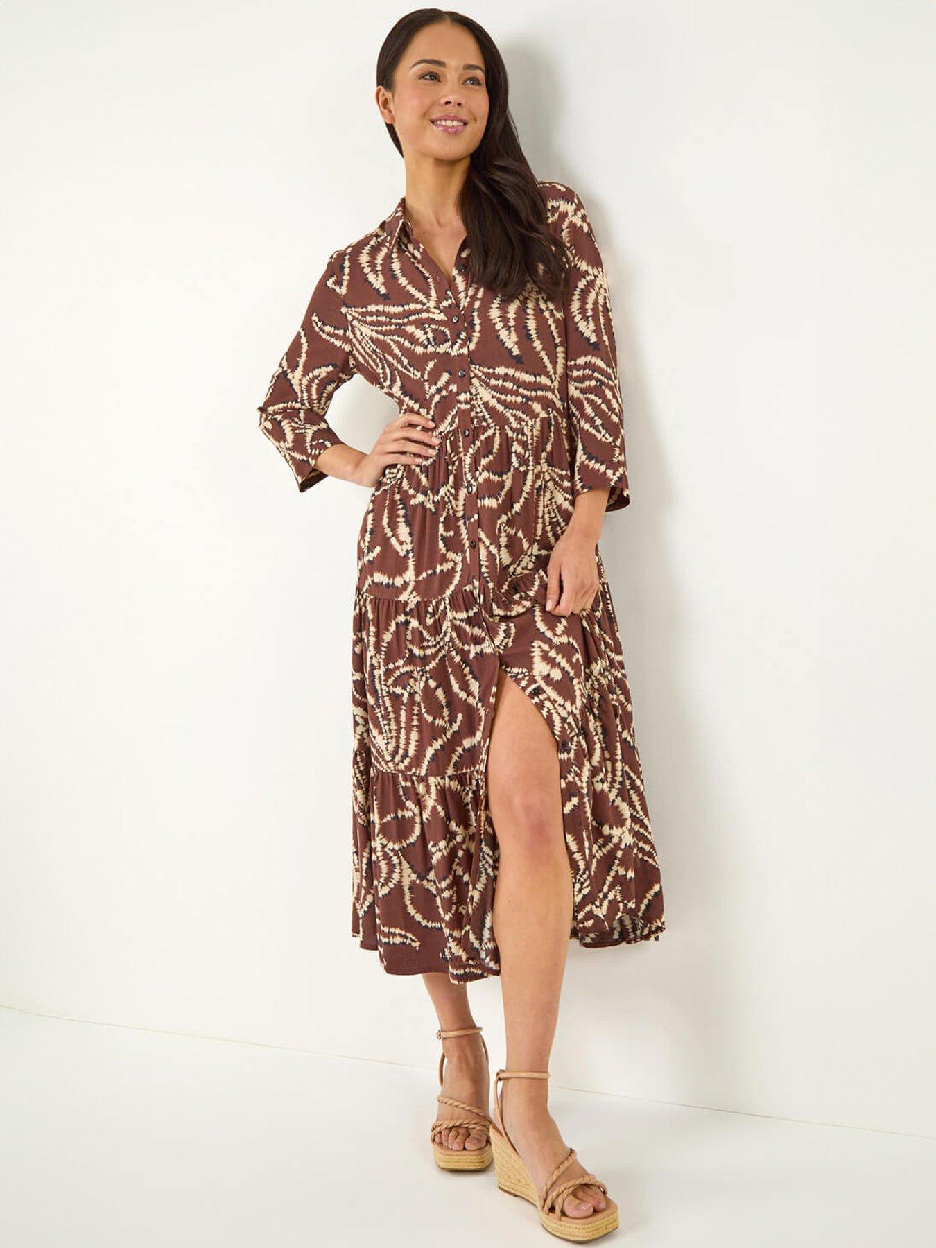 Image 3 of 5 of Roman Petite Tiered Midi Dress