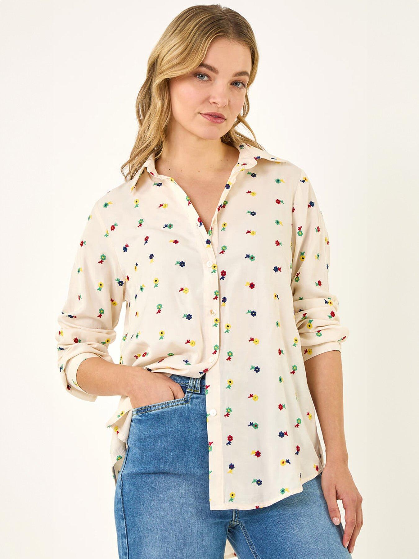 Roman Dusk Floral Embroidered Shirt