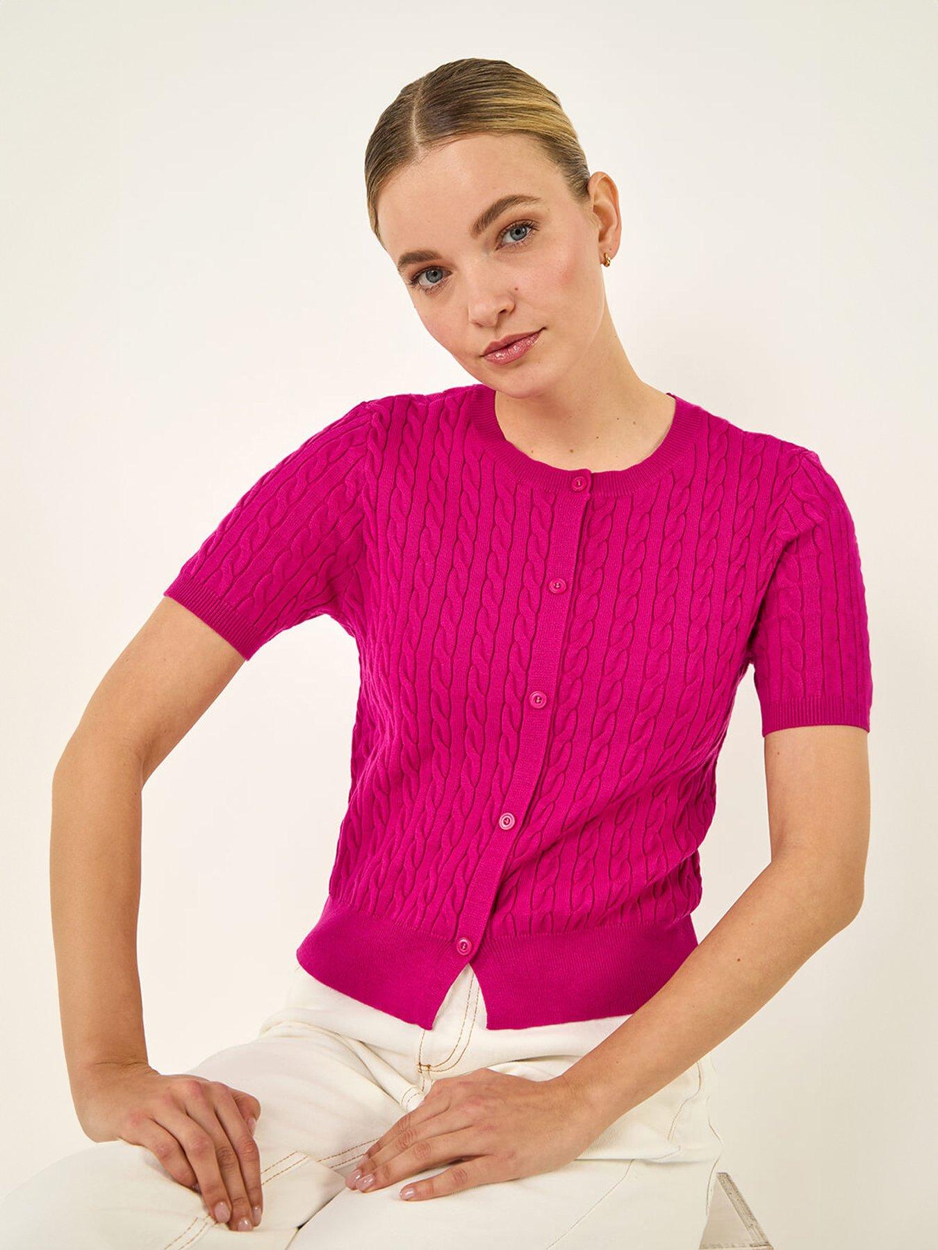Image 4 of 5 of Roman Cable Knit Buttoned Top