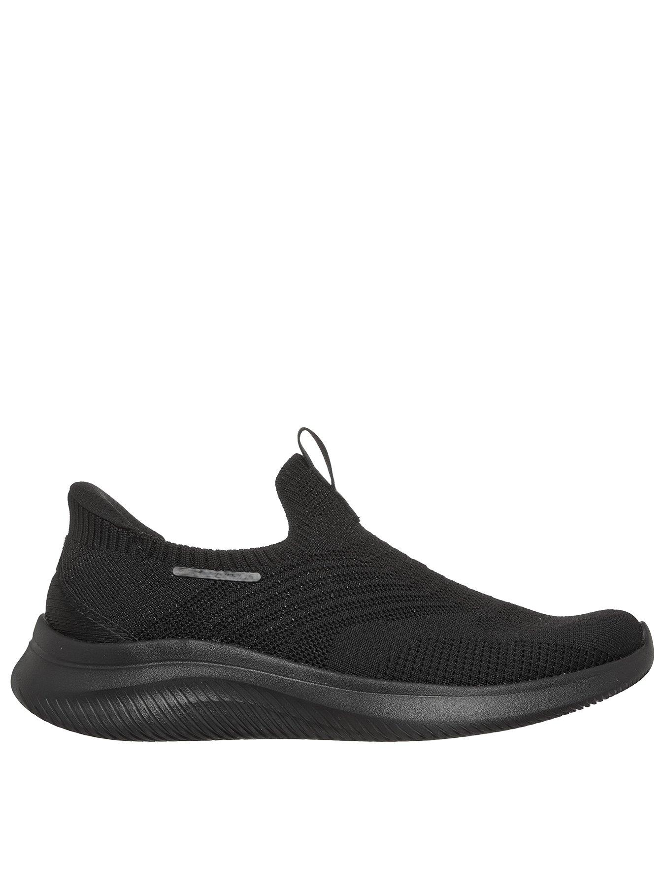 Skechers Ultra Flex 4.0 Pure Dream Engineered Ultra Stretch Knit Slip-ins - Black