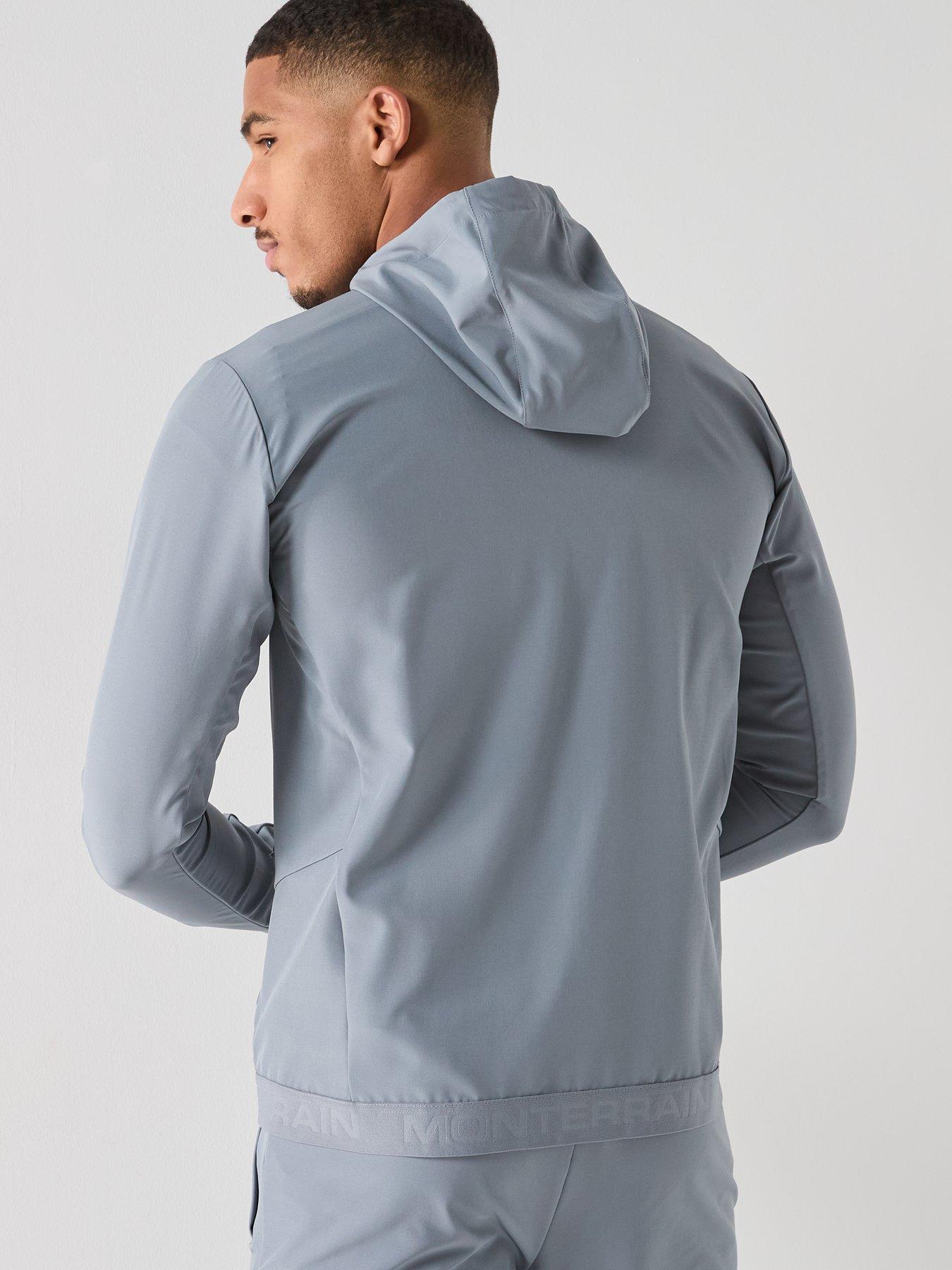 Image 2 of 6 of Monterrain Mens Form Woven Running Jacket - Grey