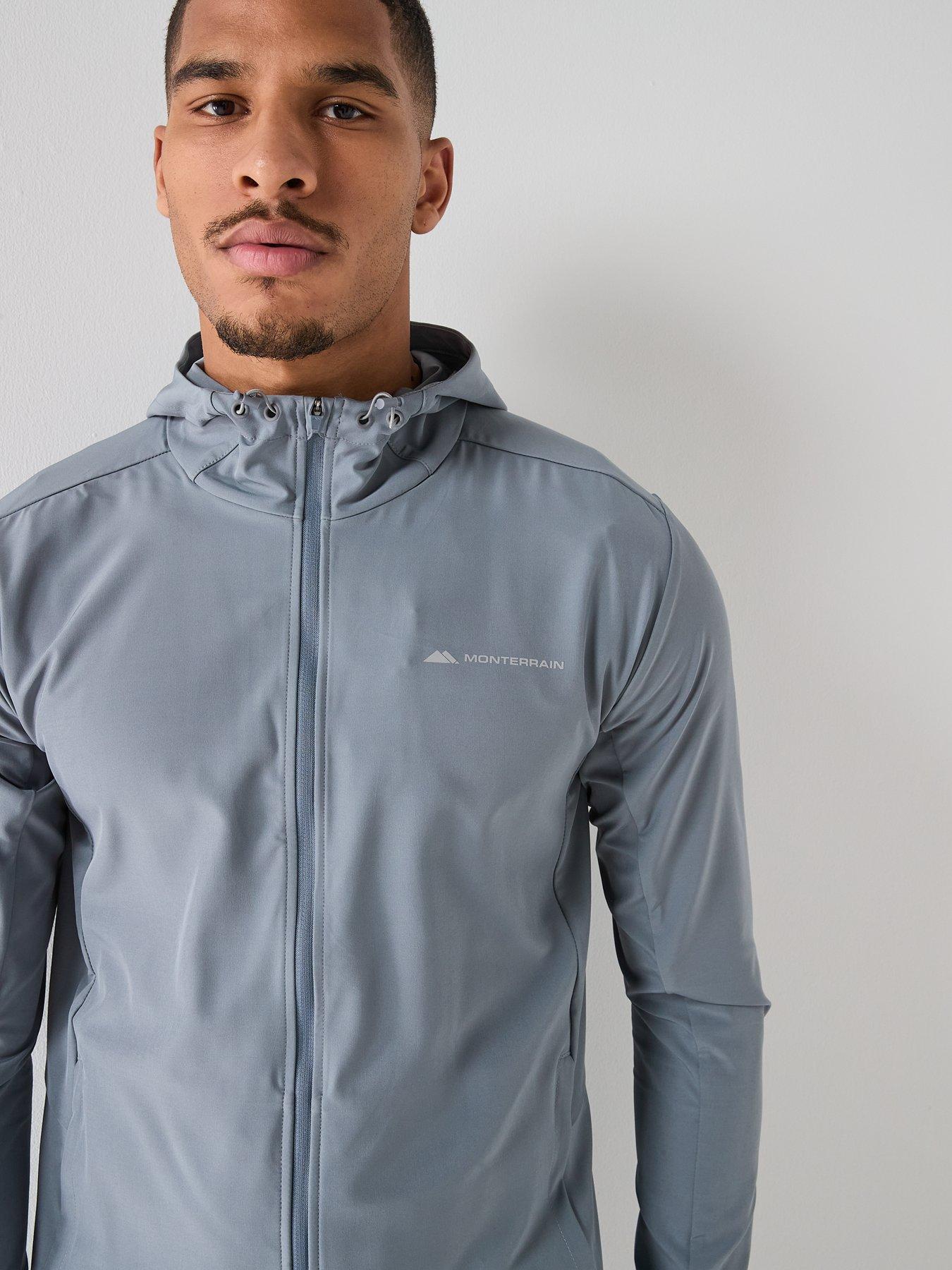 Image 6 of 6 of Monterrain Mens Form Woven Running Jacket - Grey