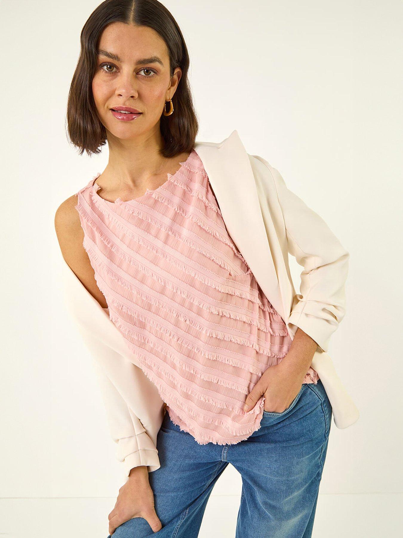 Roman Fringe Detail Trim Vest