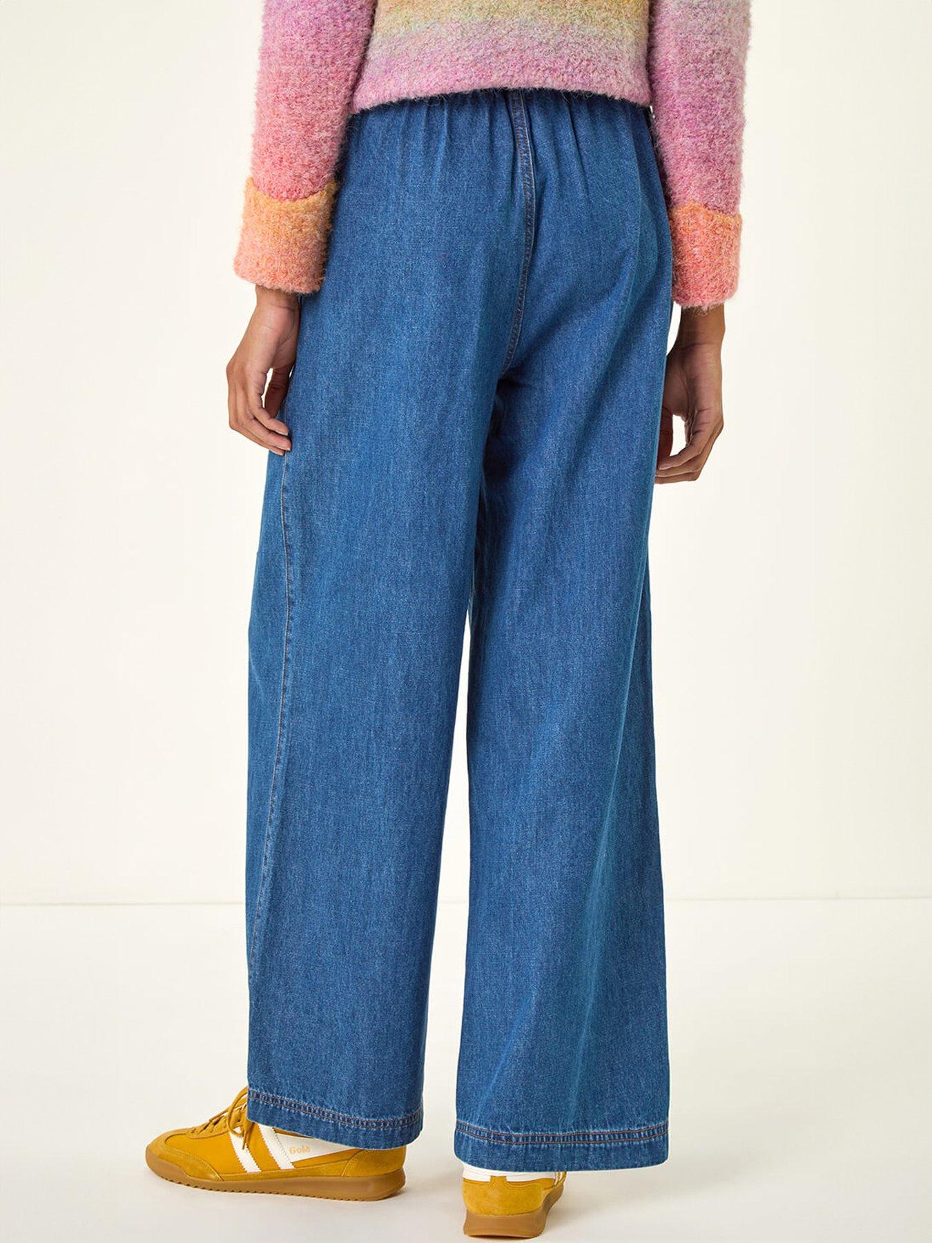 Image 2 of 5 of Roman Tie Front Wide Leg Trouser
