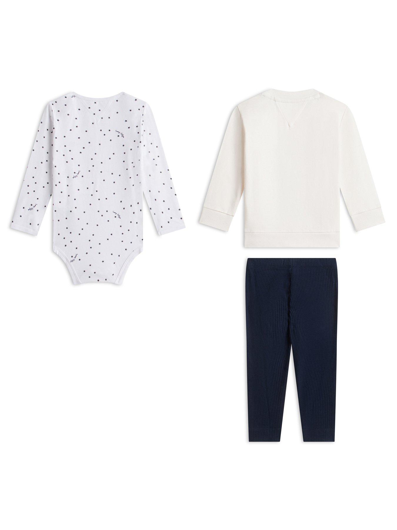 Image 2 of 3 of Tommy Hilfiger Baby Boys 3 Piece Outfit Giftbox - White