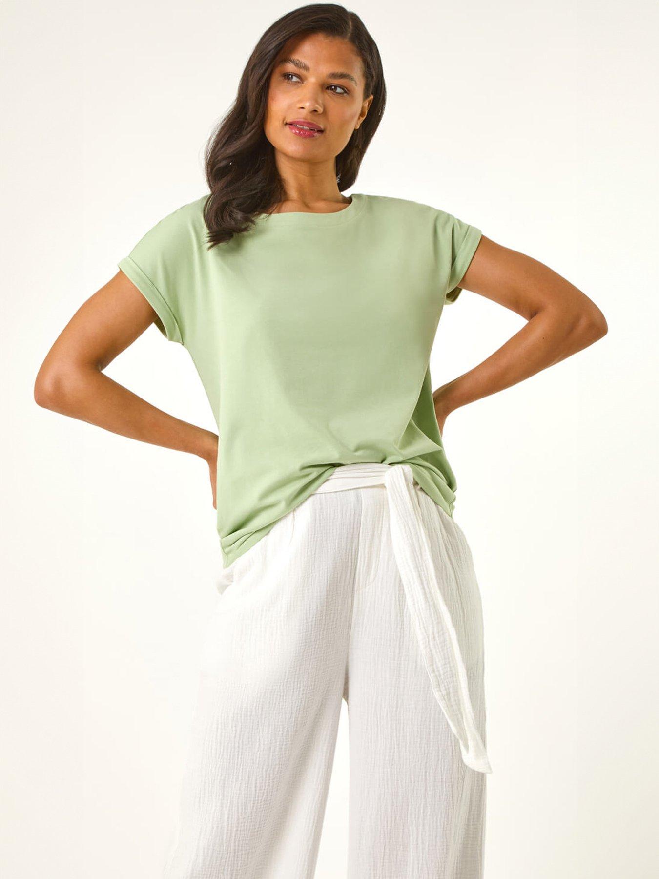 Roman Plain Stretch Cotton Jersey T-shirt