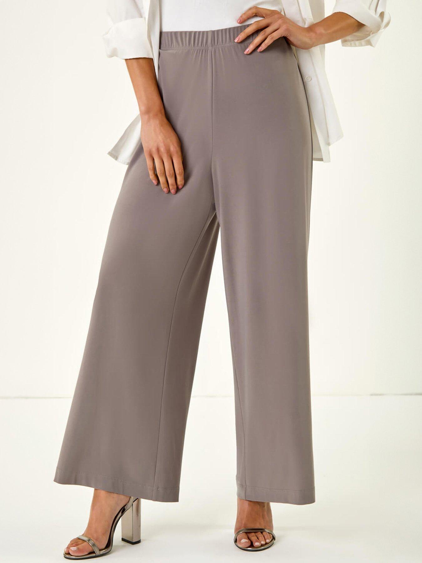 Roman Petite Wide Leg Stretch Trouser