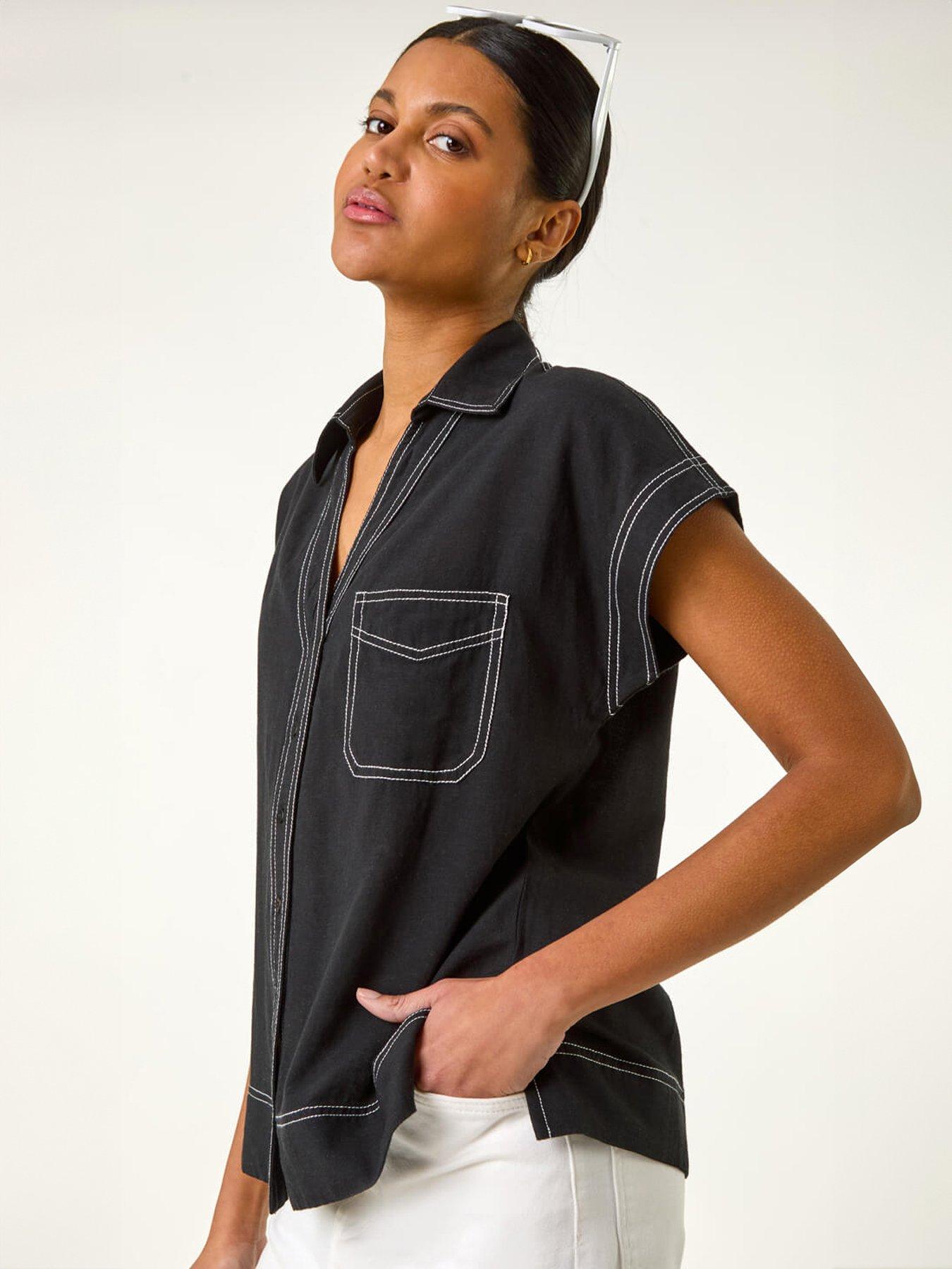 Roman Contrast Stitch Shirt