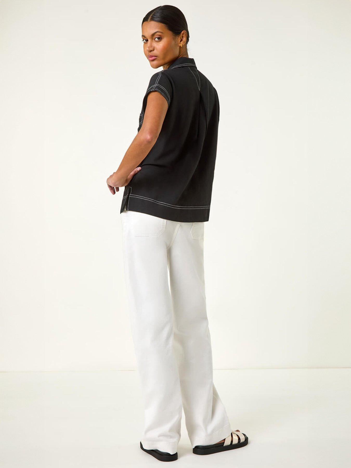 Image 2 of 5 of Roman Contrast Stitch Shirt