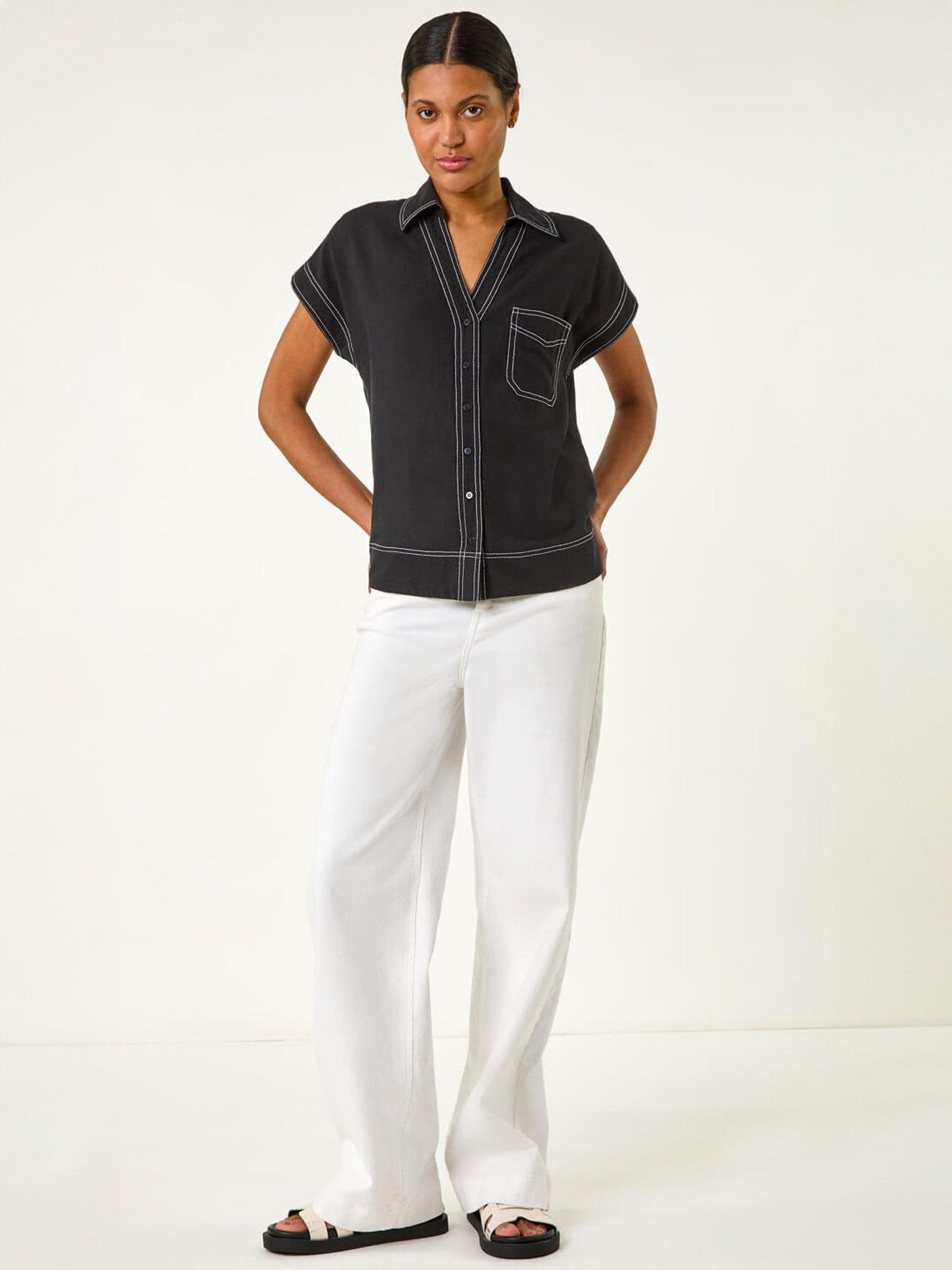 Image 3 of 5 of Roman Contrast Stitch Shirt