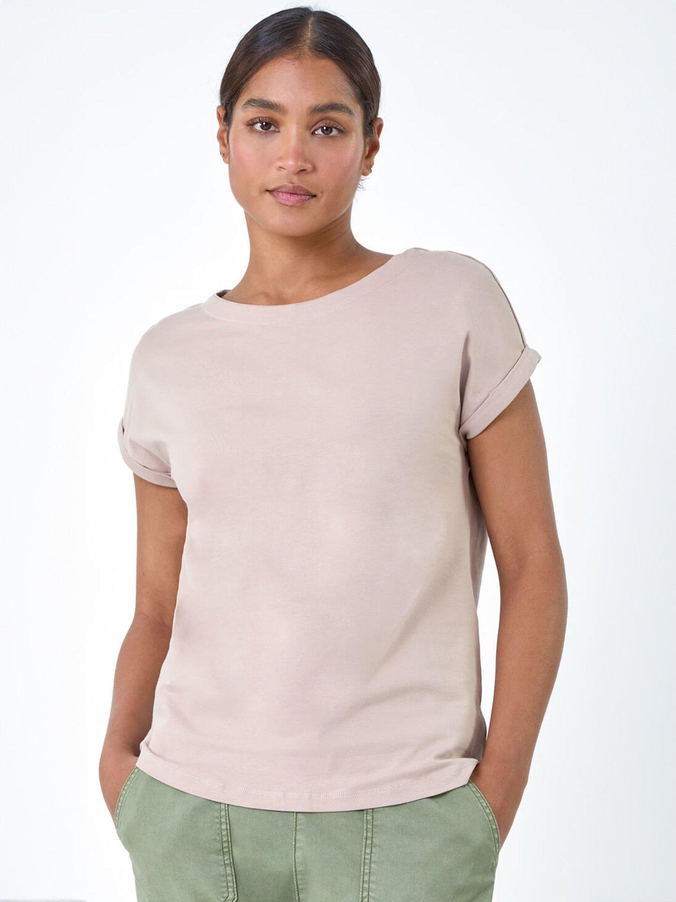 Roman Plain Stretch Cotton Jersey T-shirt