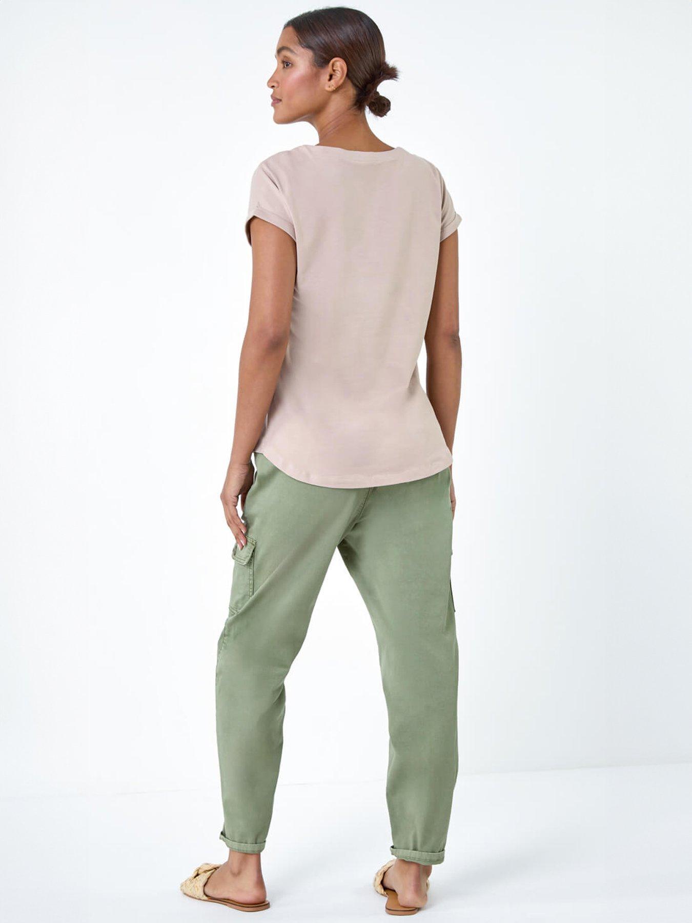 Image 2 of 5 of Roman Plain Stretch Cotton Jersey T-shirt