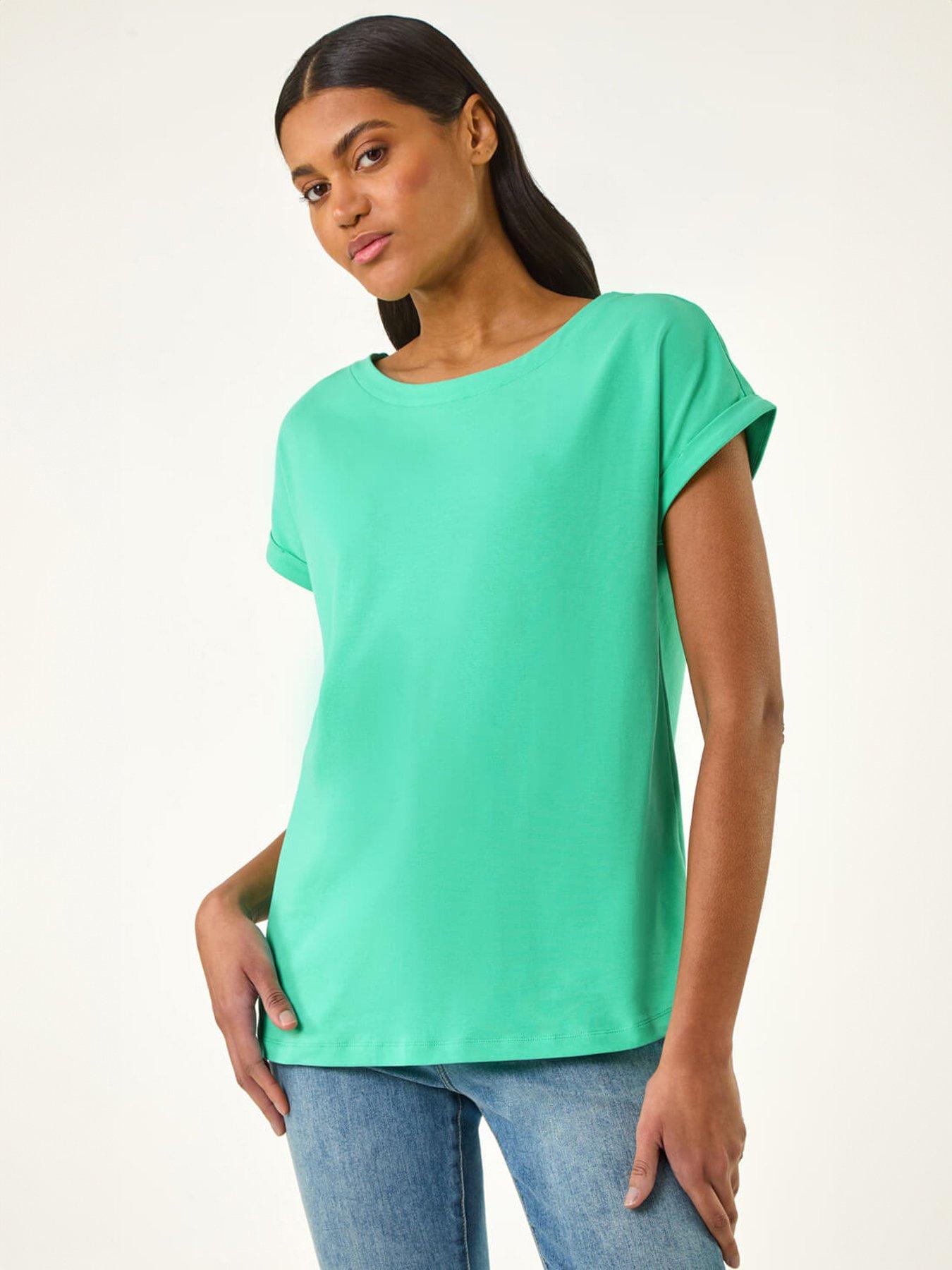 Roman Plain Stretch Cotton Jersey T-shirt