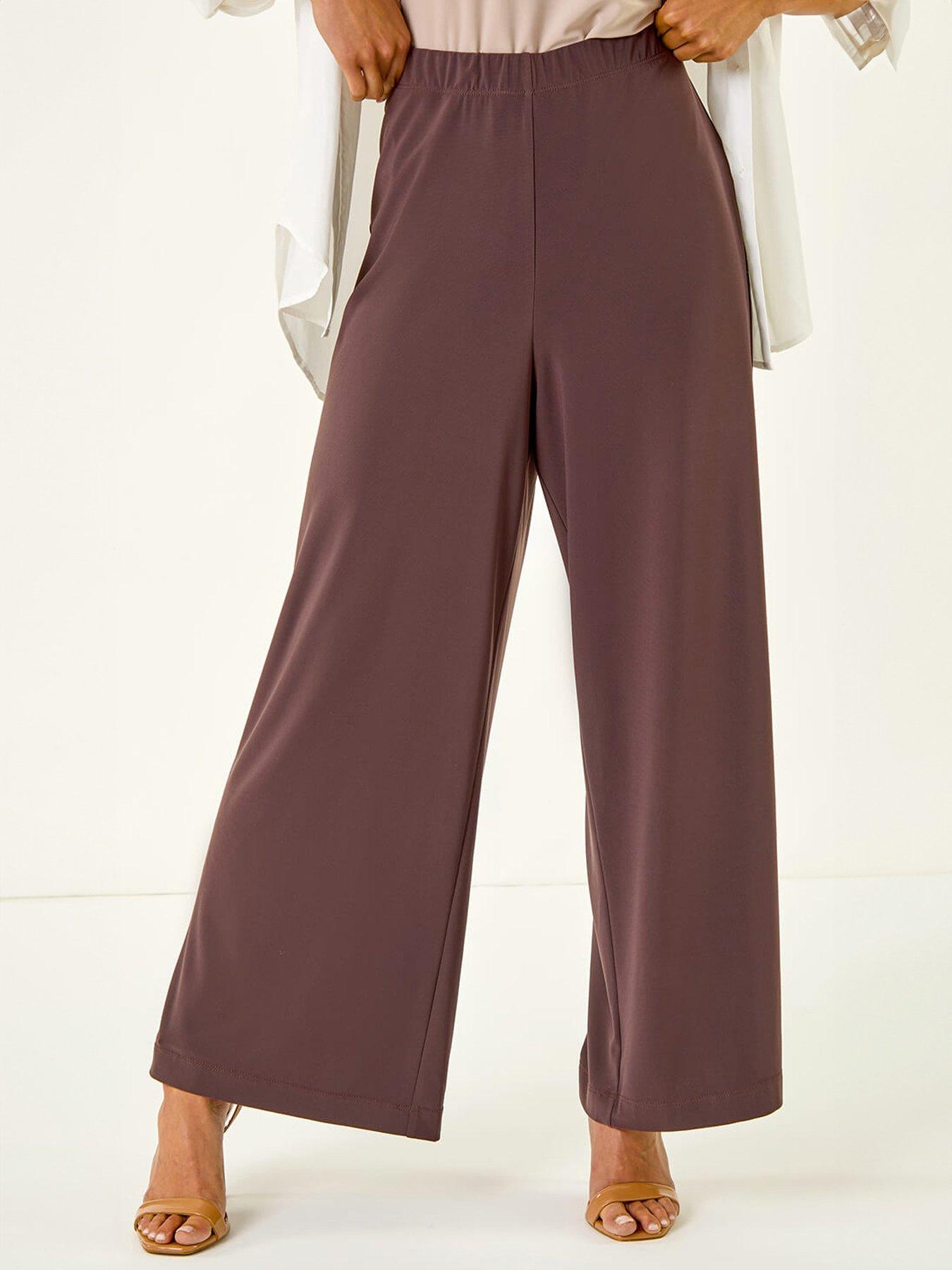 Roman Petite Wide Leg Stretch Trouser