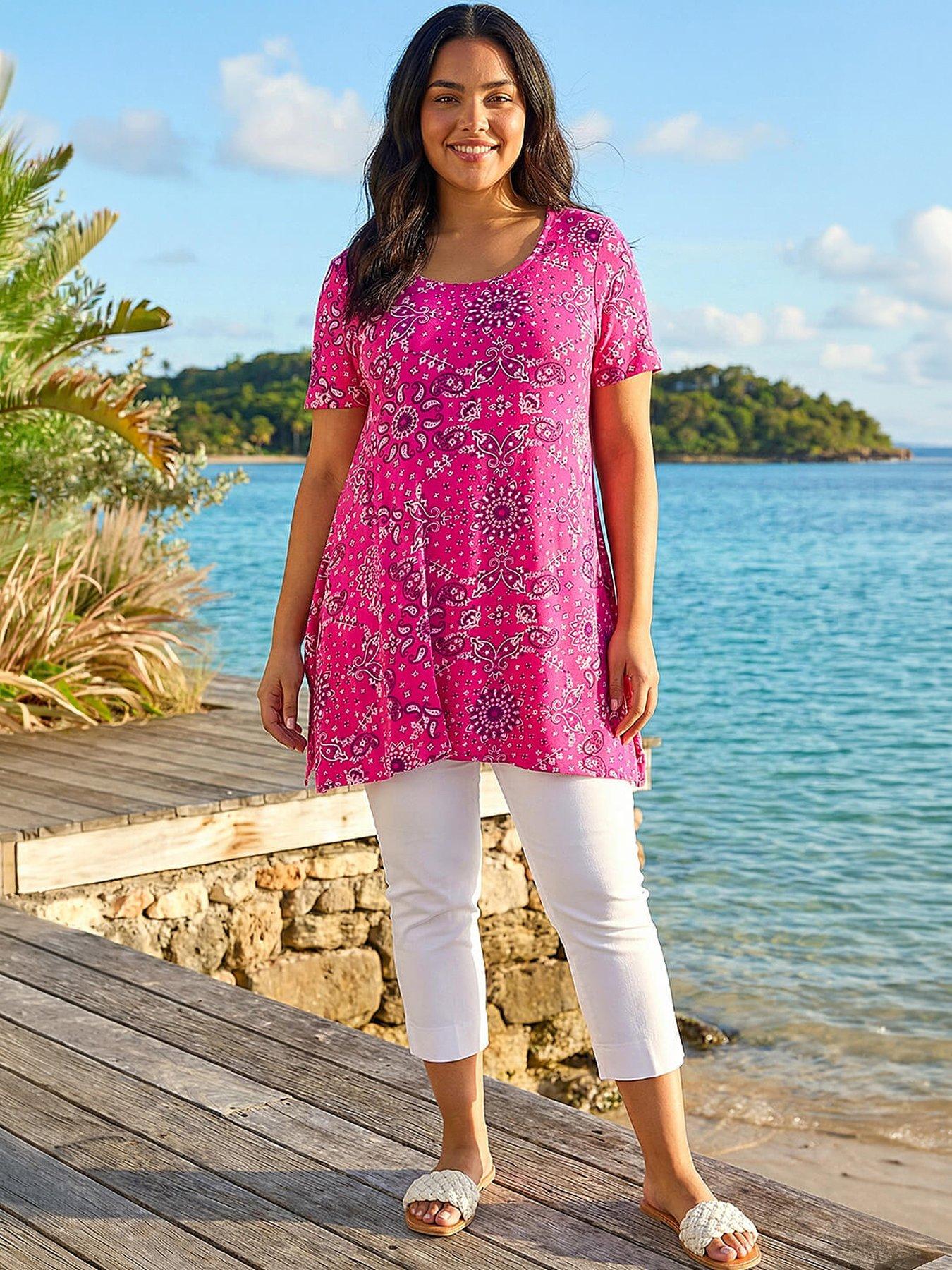Roman Curve Paisley Print Bar Back Top