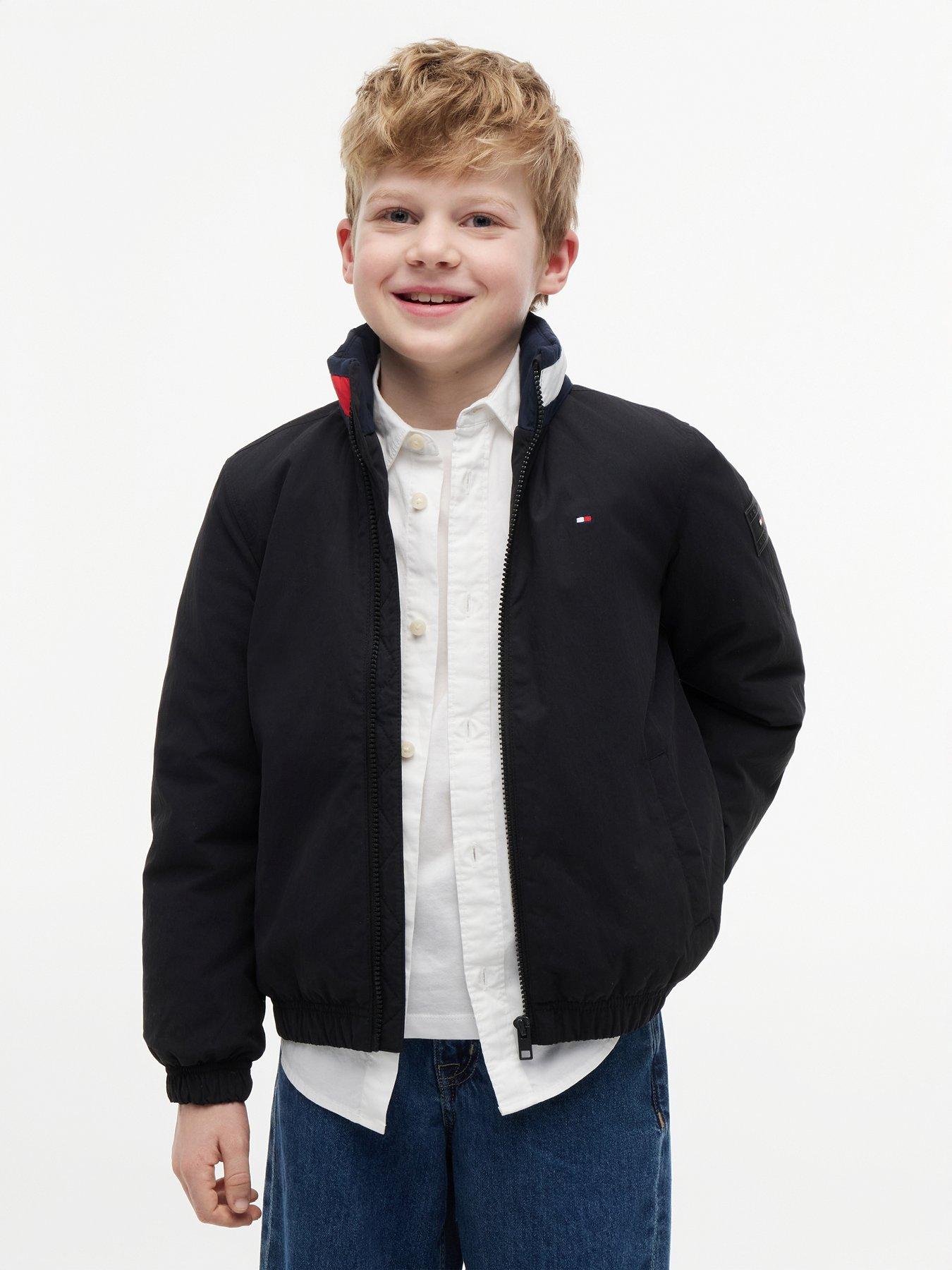 Tommy Hilfiger Boys Heritage Essential Padded Jacket, Black, Size Age: 14 Years