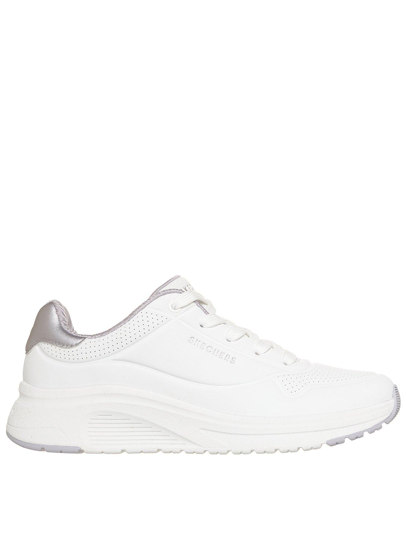 Image 1 of 6 of Skechers Women's Lace-Up Trainers - White
