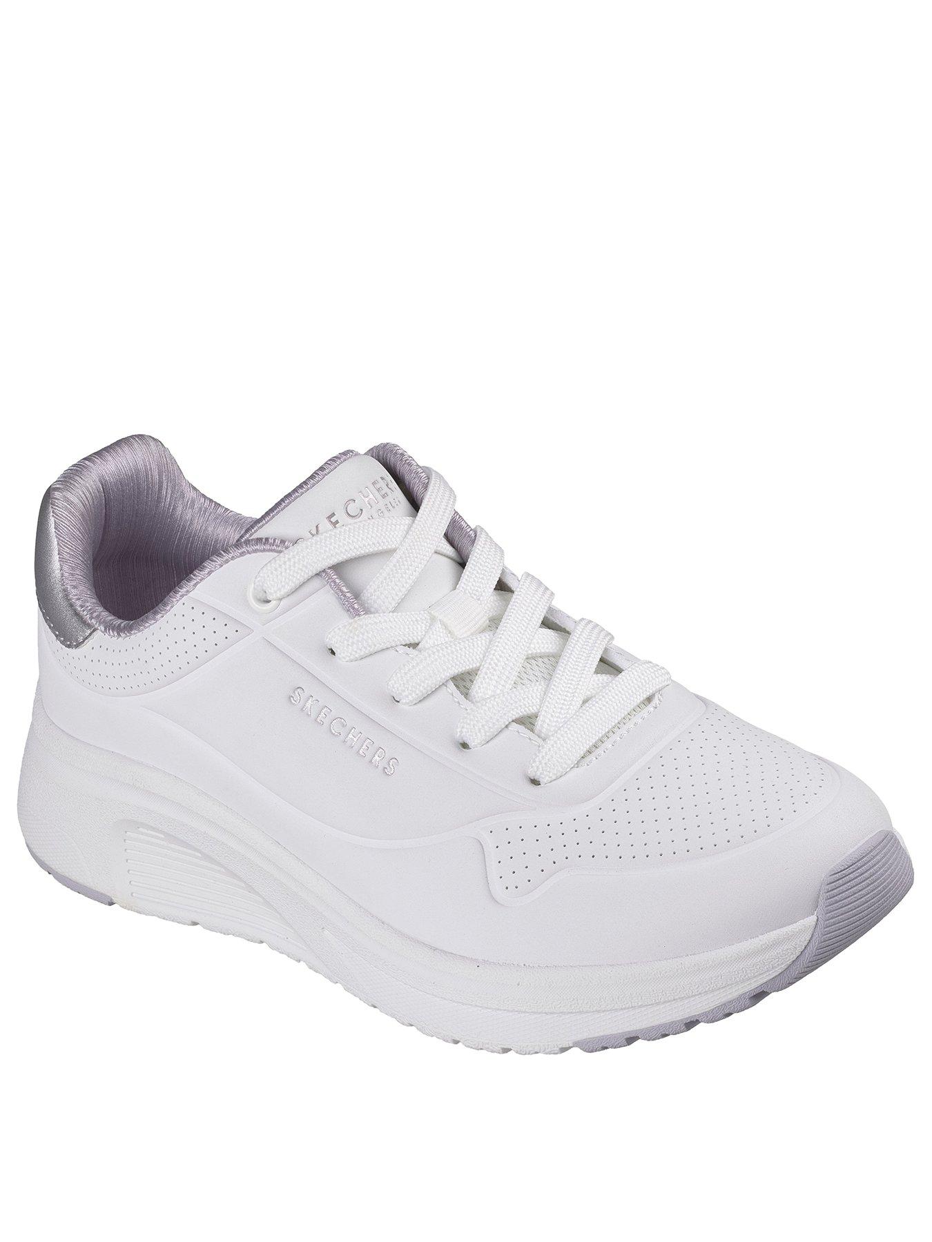 Image 2 of 6 of Skechers Women's Lace-Up Trainers - White