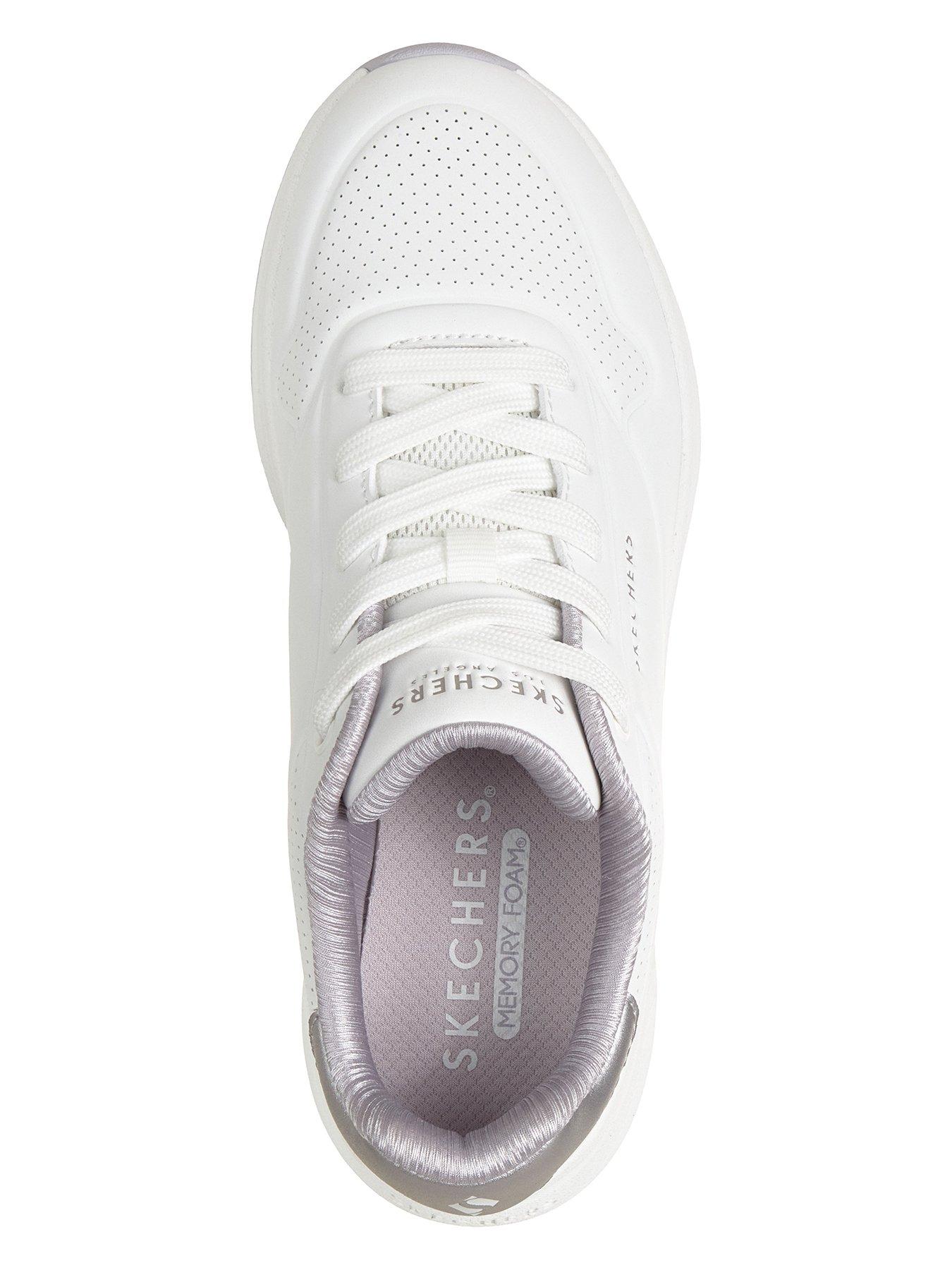 Image 3 of 6 of Skechers Women's Lace-Up Trainers - White