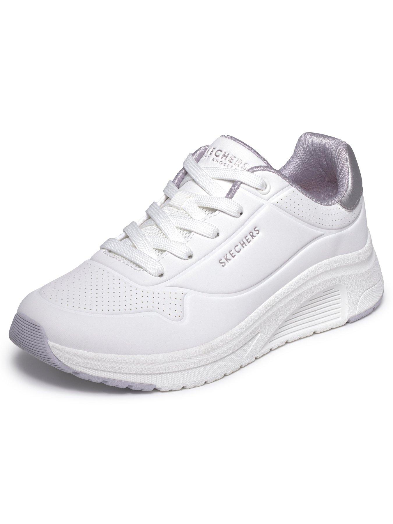 Image 5 of 6 of Skechers Women's Lace-Up Trainers - White