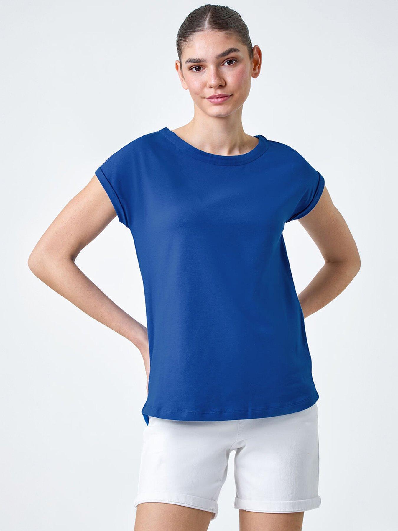 Roman Plain Stretch Cotton Jersey T-shirt