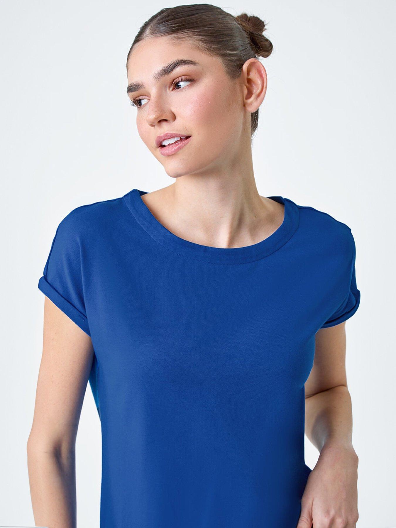 Image 4 of 5 of Roman Plain Stretch Cotton Jersey T-shirt