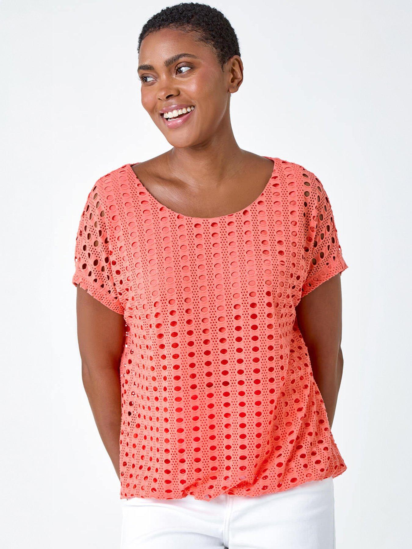 Roman Cut Out Detail Stretch Top