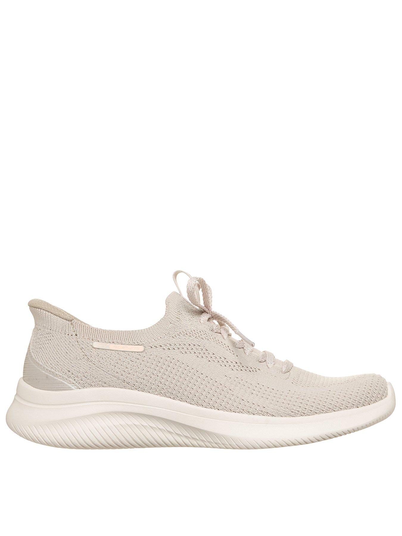 Skechers Ultra Flex 4.0 Engineered Ultra Stretch Knit Slip-ins - Natural