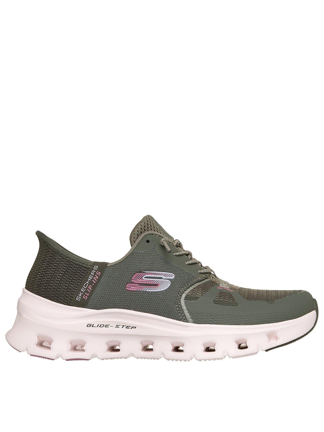 Skechers Glide-step Pro Hotmelt Overlay Mesh Bungee Slip-ins - Olive