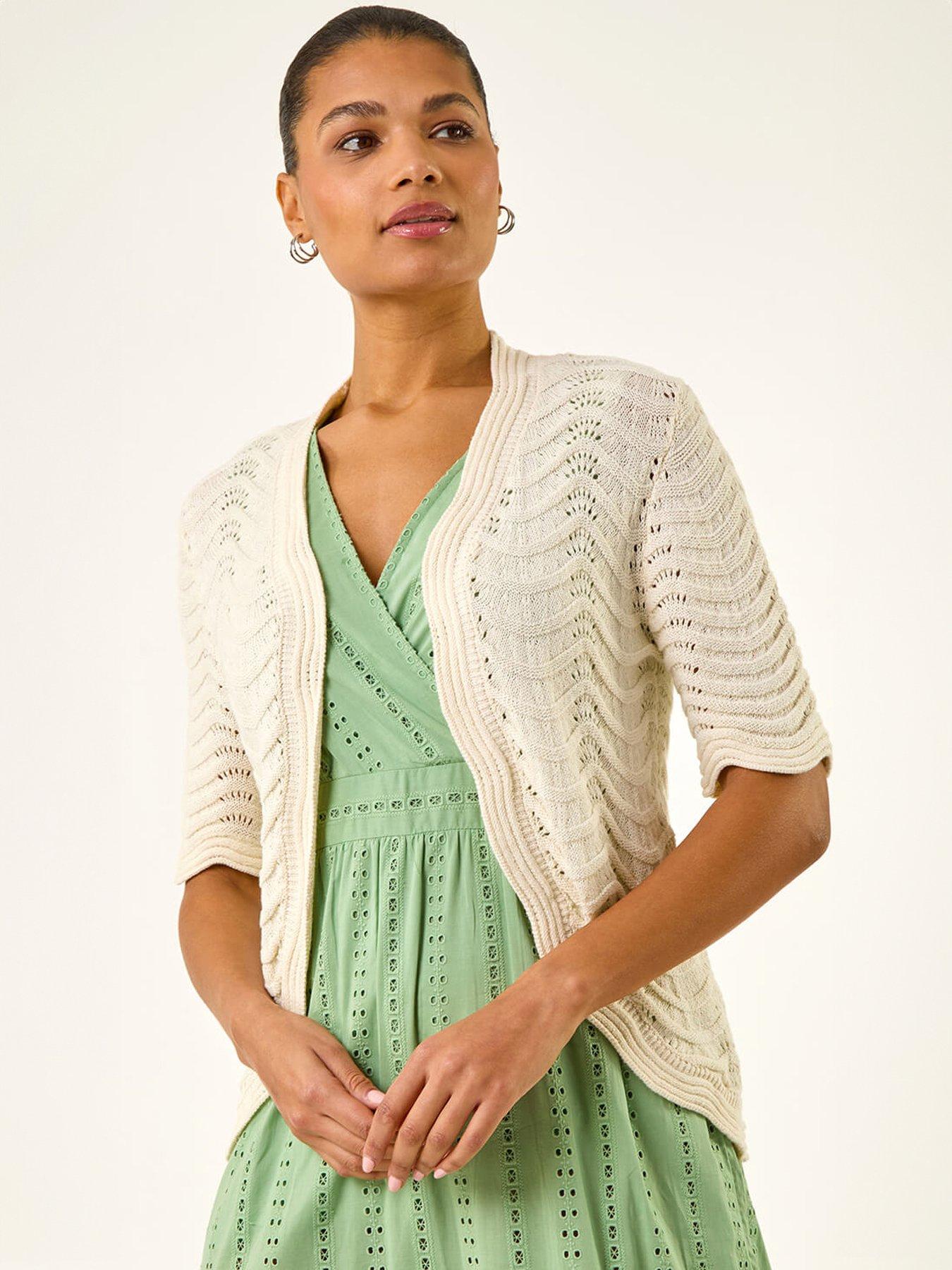 Roman Wave Soft Knit Shrug