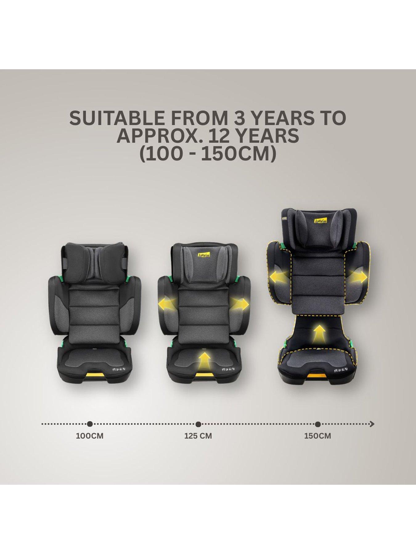 Image 2 of 8 of Jovikids Rober + Compact Folding Booster Car Seat - Twilight