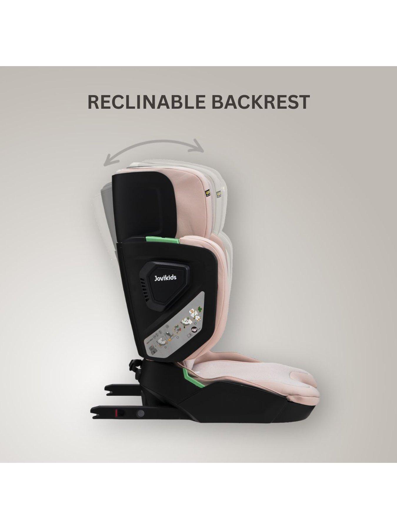 Image 4 of 8 of Jovikids Rober + Compact Folding Booster Car Seat - Rosewood