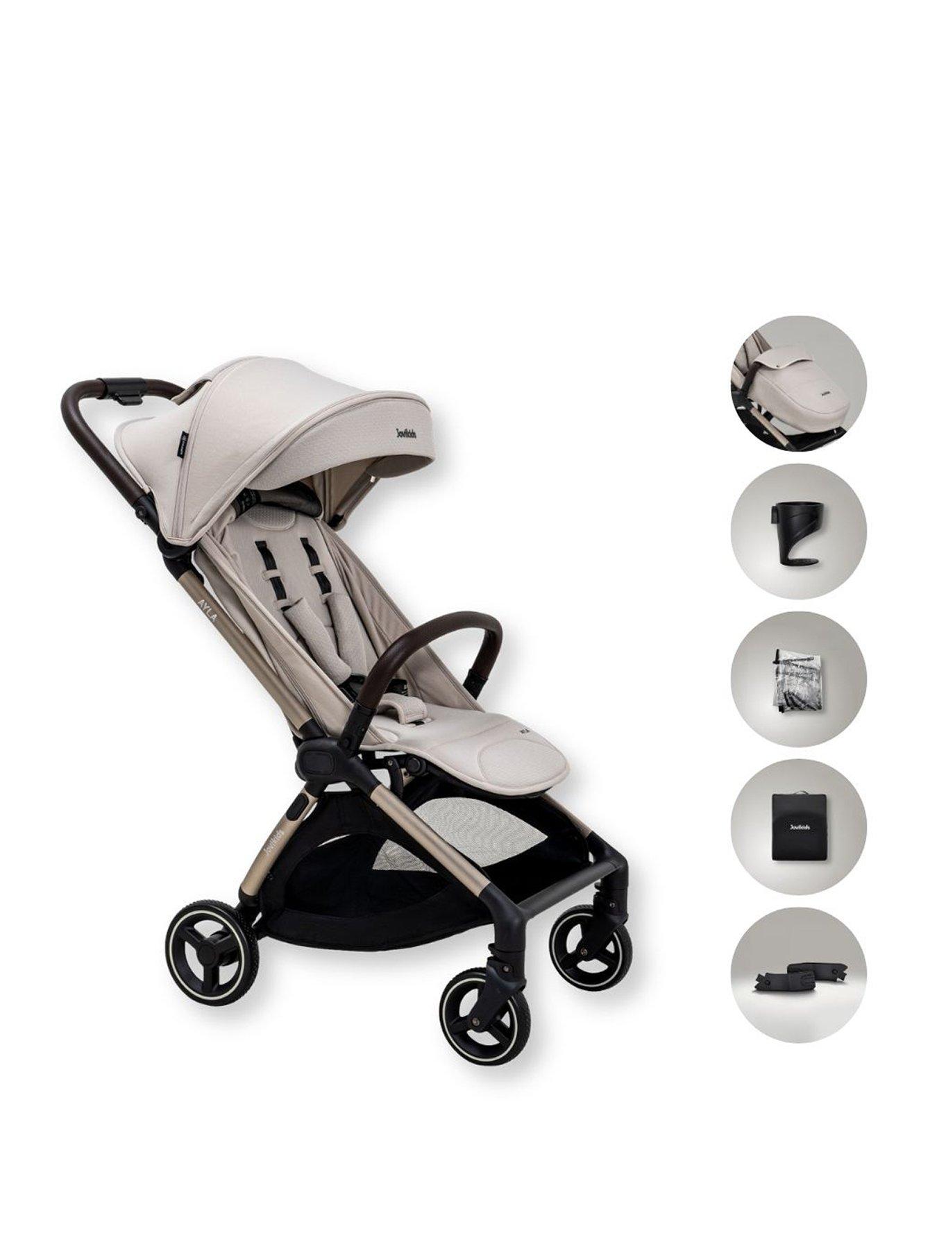 Image 1 of 8 of Jovikids Ayla Compact Stroller - Dawn Beige