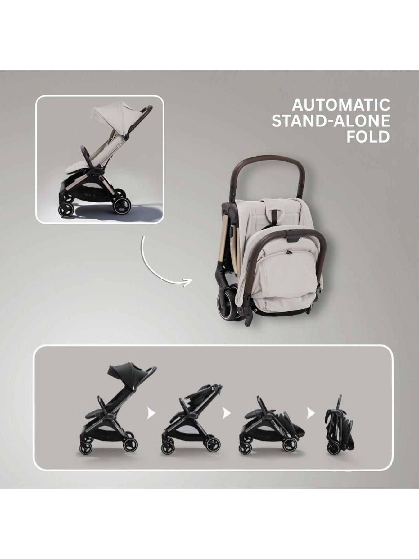 Image 3 of 8 of Jovikids Ayla Compact Stroller - Dawn Beige