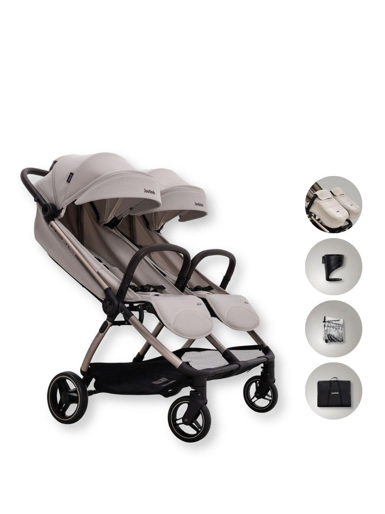 Jovikids Ayla Twin Stroller - Dawn Beige